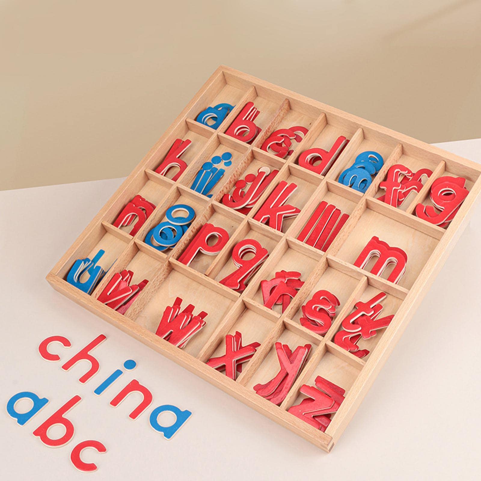 Montessori Alphabet Learning Toys - English Lowercase Letter Language Objects for Kids, Educational Activity Set for Toddlers & Preschoolers | Perfect Birthday Gift for Classroom & Homeschooling Use
