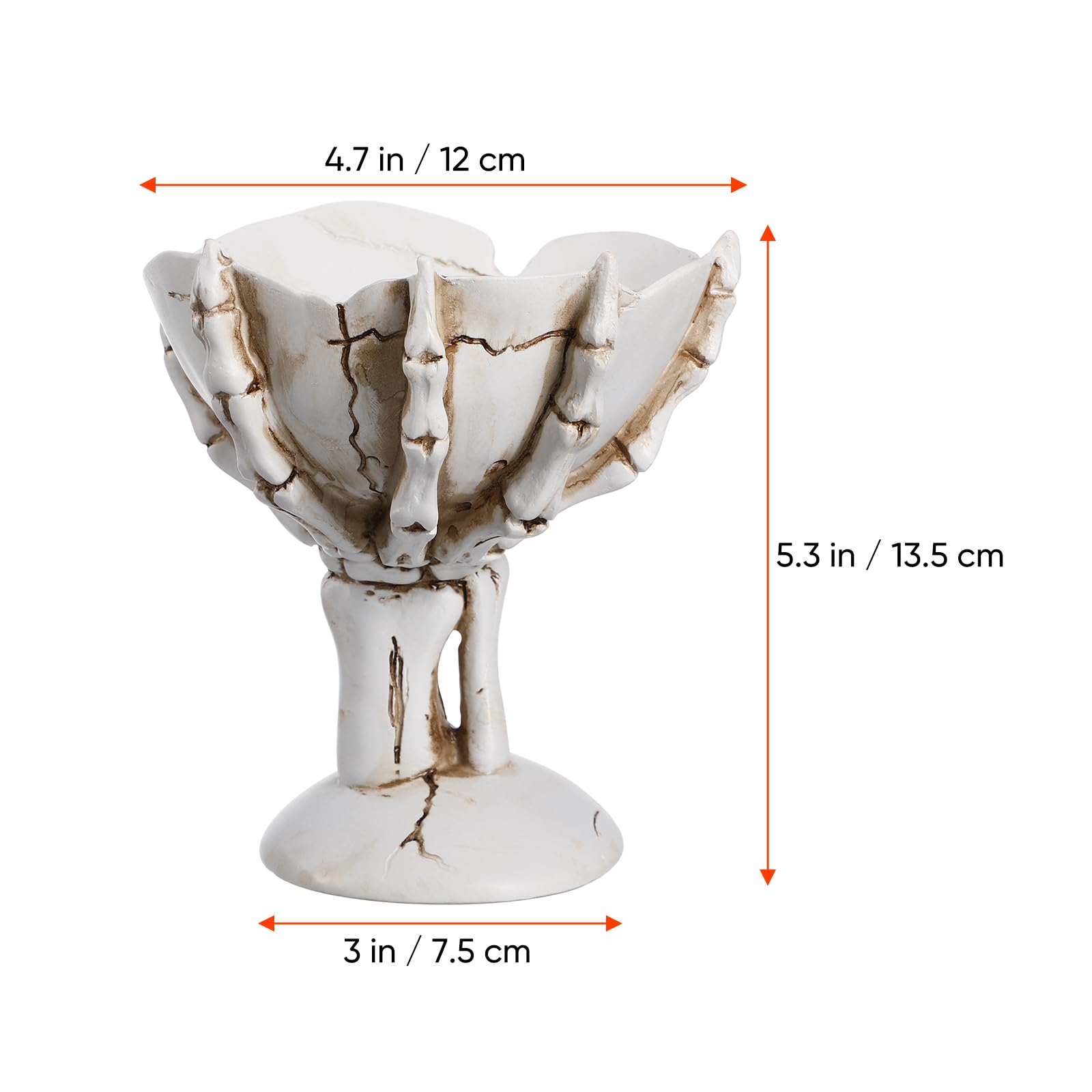 Skeleton Candy Bowl - Halloween Resin Tray for Party & Home Decor