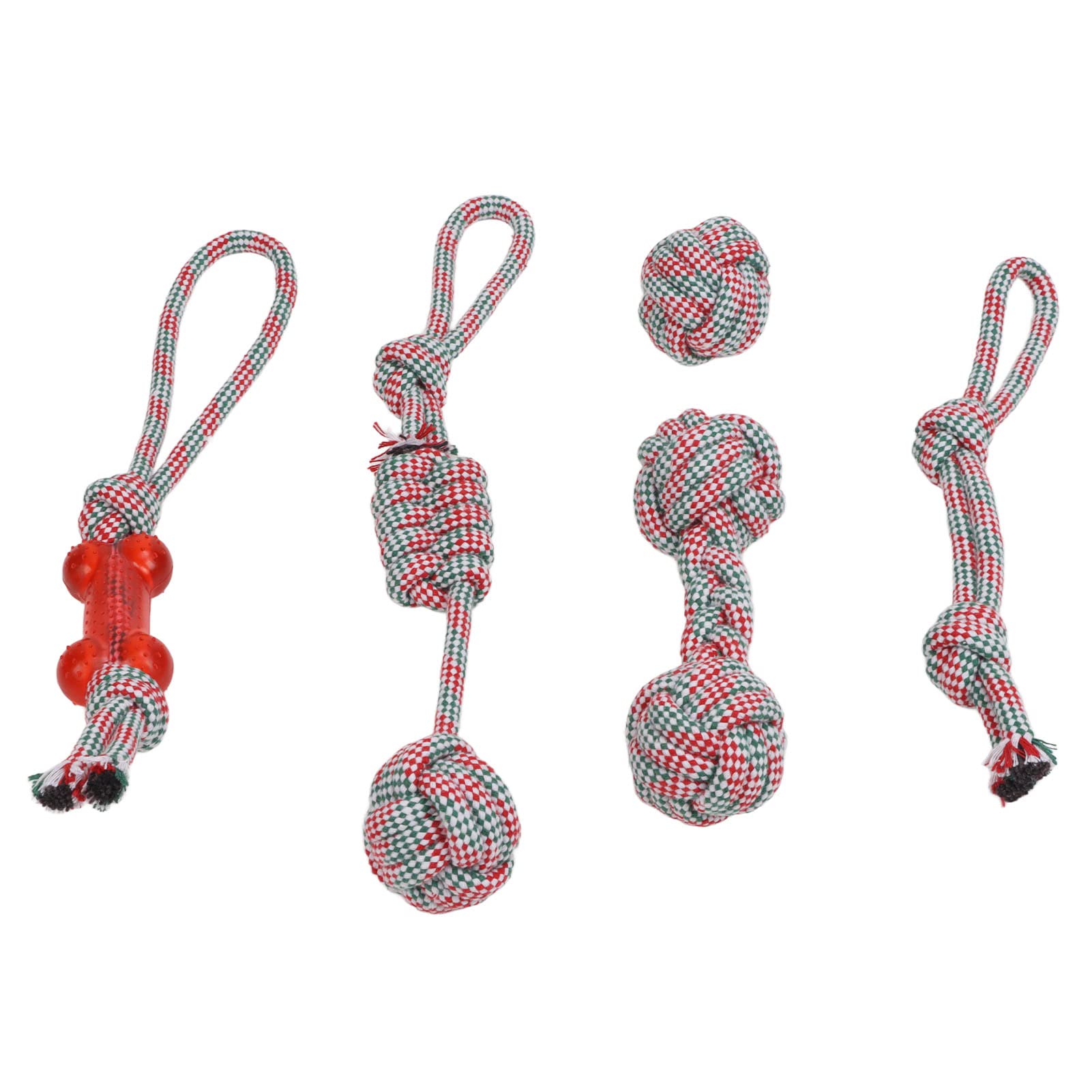AMONIDA 5-Pack Durable Dog Rope Toys for Teeth Cleaning, Puppy Chew Toys for Boredom Relief & Dental Health - Colorful Interactive Play for Small, Medium & Large Dogs (Indoor/Outdoor Use)