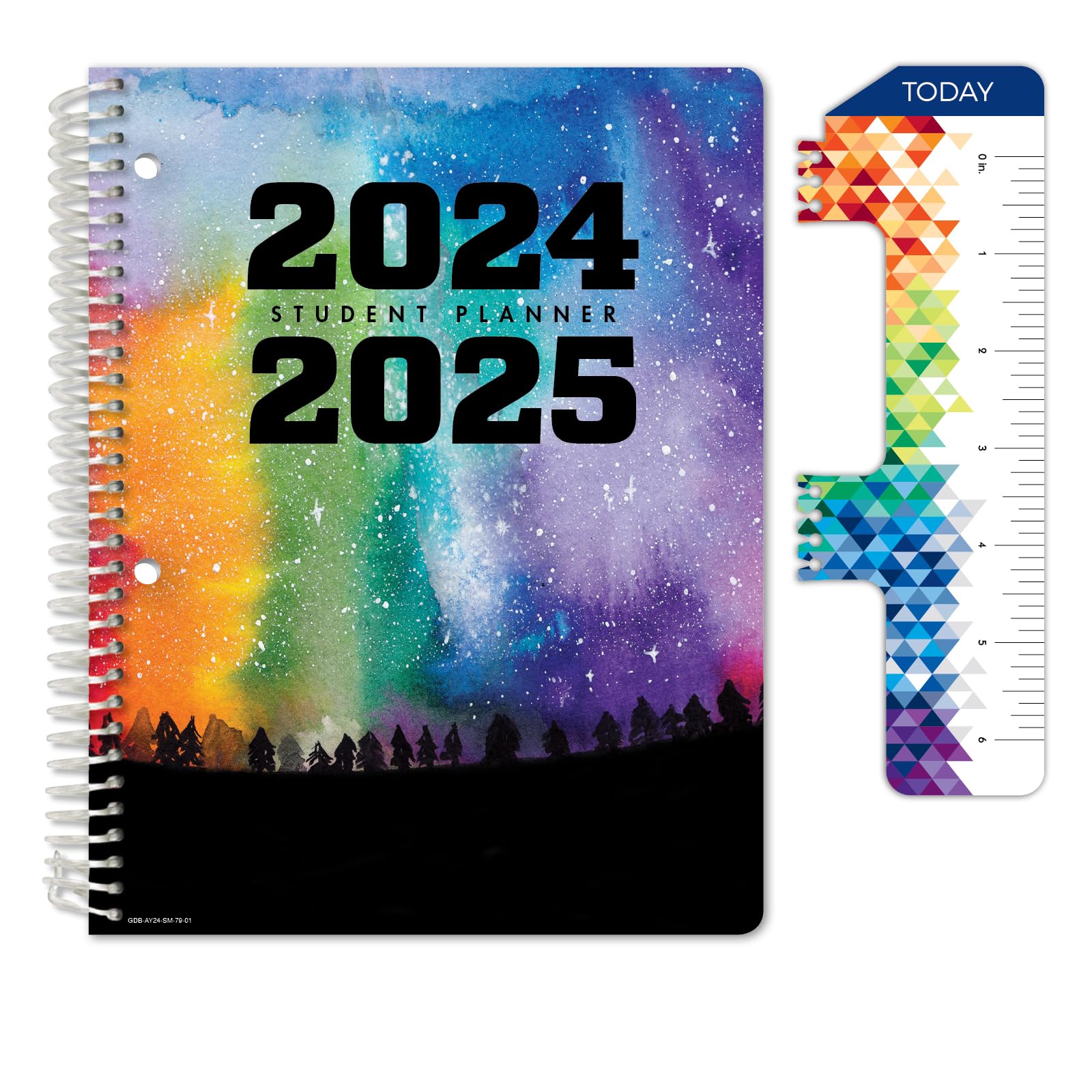 2024-2025 Academic Year Student Planner - Dated Middle & High School Organizer with Ruler, Bookmark & Stickers (7