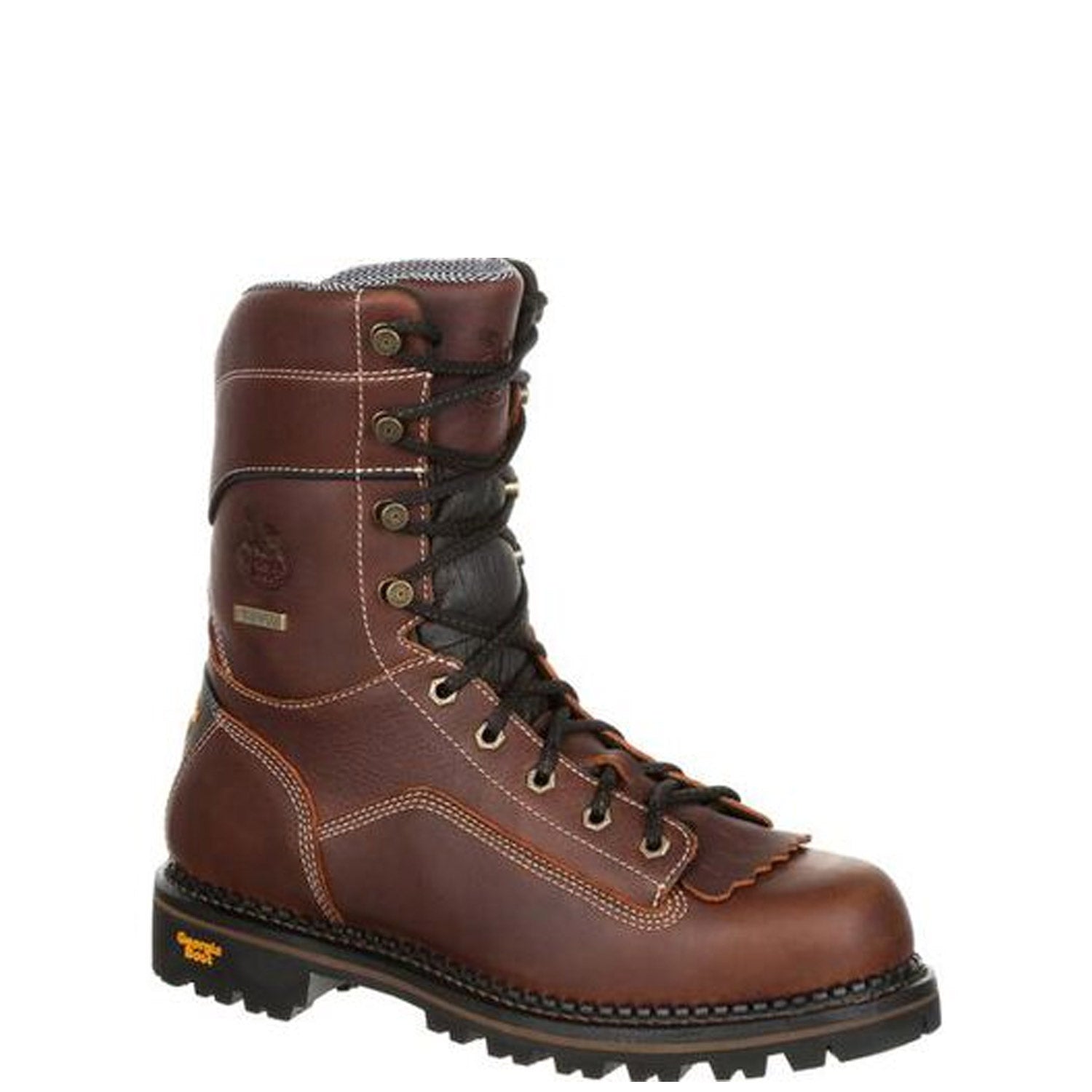 Georgia Boot Men's AMP LT 9 Waterproof EH Composite Toe Logger Work Boot - Durable Safety Shoes for Construction, Landscaping & Outdoor Work