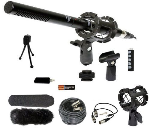 Professional Shotgun Microphone Kit for Canon PowerShot SX Series Cameras (SX710/SX700/SX530/SX520/SX510/SX410/SX400/SX170/SX60/SX50) - Perfect for Vlogging, YouTube Videos & Live Streaming