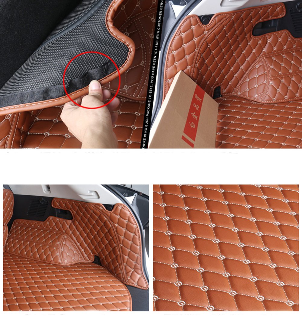 Custom Cargo Cover Mats Trunk Cargo Liner for Lexus UX UX200 UX250H - All Weather Protection, 3D Laser Measured for Maximum Coverage, Odorless & Durable (Black with Red Stitching) - Perfect for Road Trips, Grocery Hauling & Pet Transport