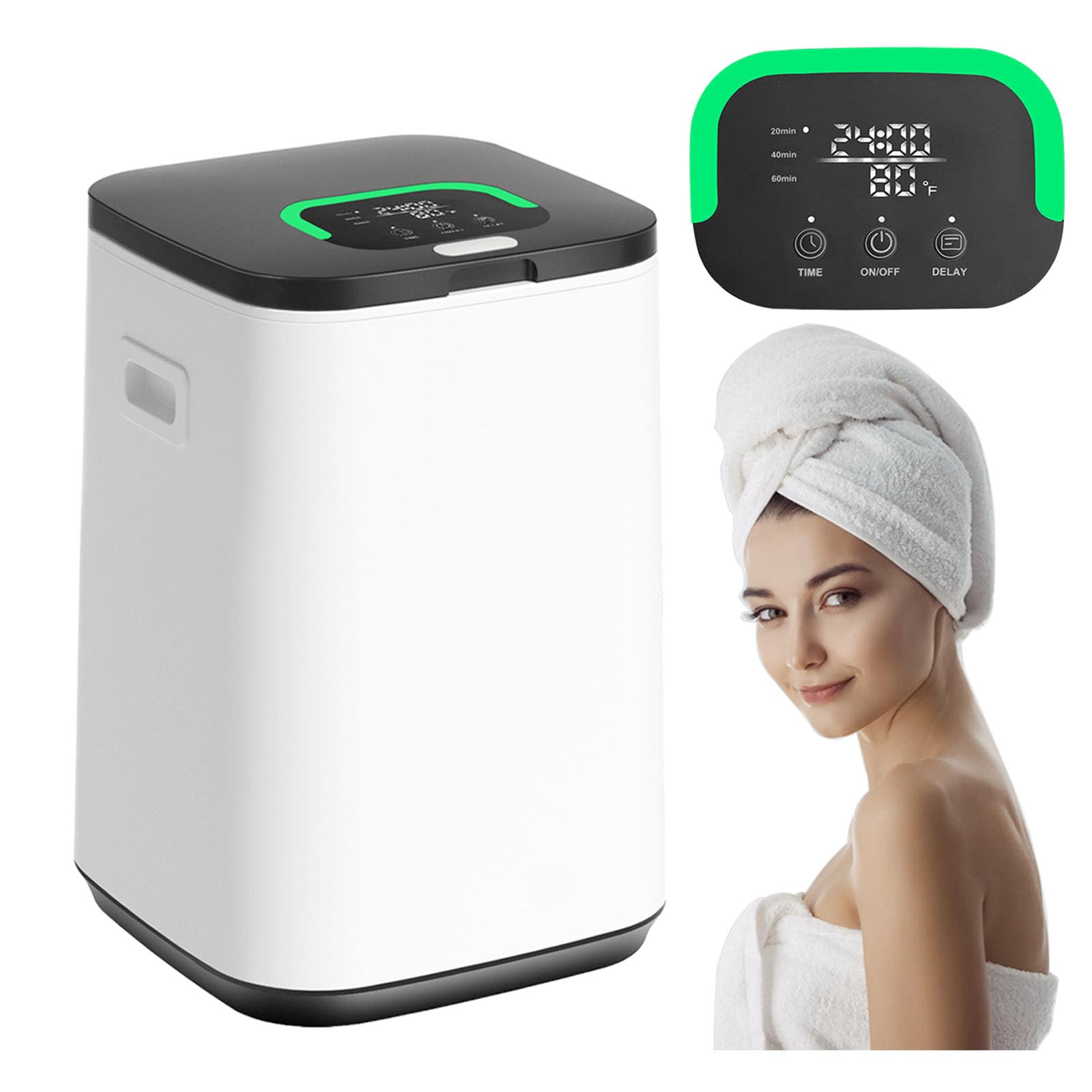 Premium 23L Electric Towel Warmer for Bathroom - LED Display, Child Lock, Adjustable Timer (20/40/60 Min) - Perfect Housewarming Gift for Moms & Home Spa Relaxation