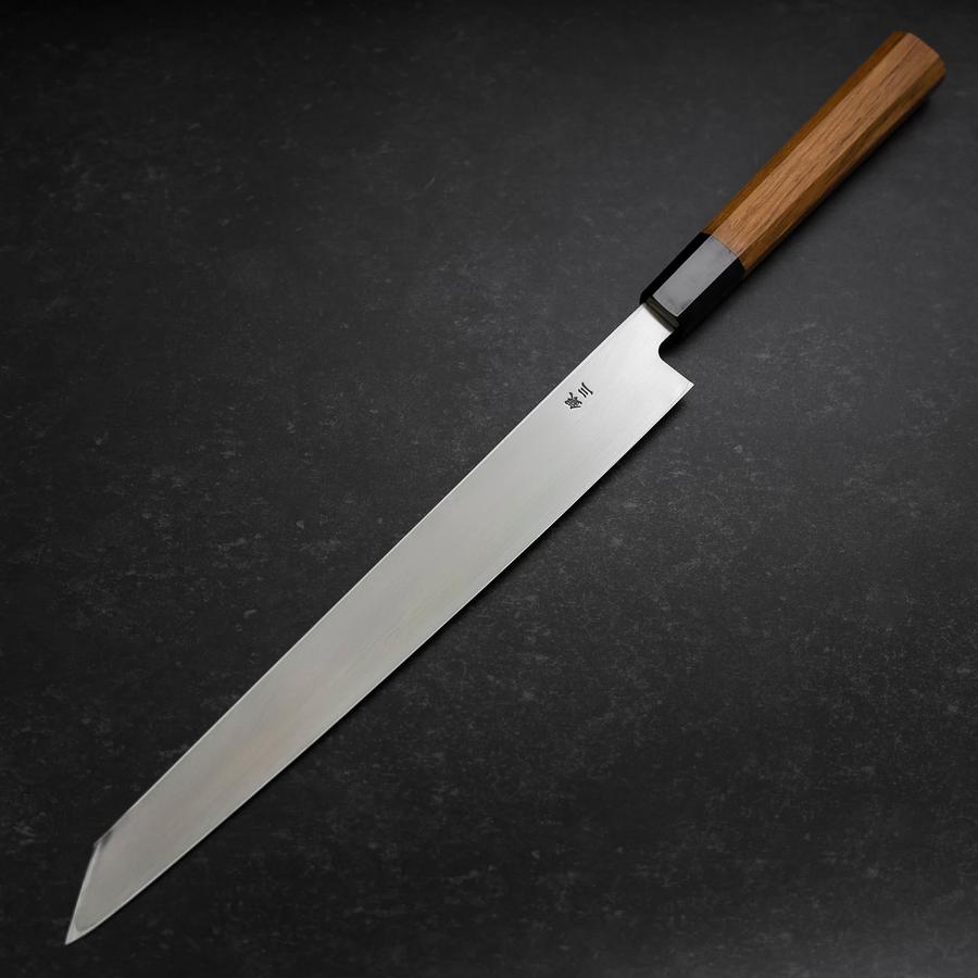 Premium Yanagi Kiritsuke Knife 300mm - High Carbon Silver Steel #3 with Kasumi Finish & Buffalo Teak Handle - Perfect for Sushi, Sashimi, and Japanese Cuisine Preparation