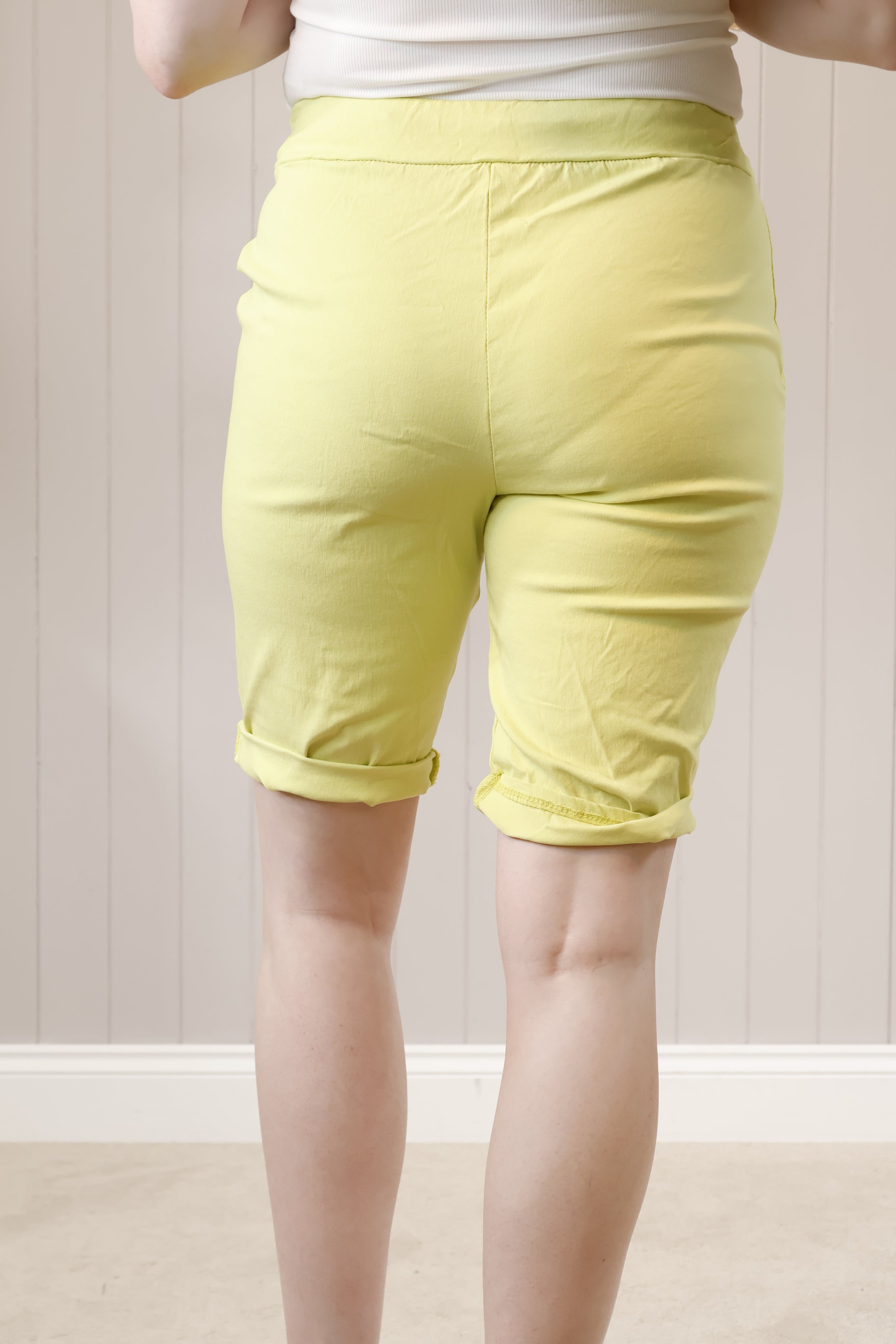 Lime Magic Shorts - Trendy & Comfortable Women's Athletic Shorts for Running, Yoga & Gym Workouts