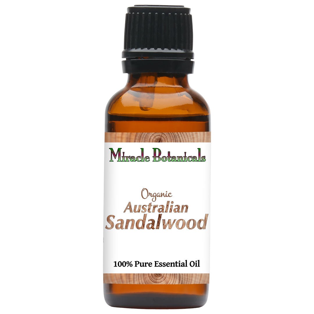 Organic Australian Sandalwood Essential Oil (Santalum Spicatum) - Pure Aromatherapy Oil for Relaxation, Meditation & Skin Care