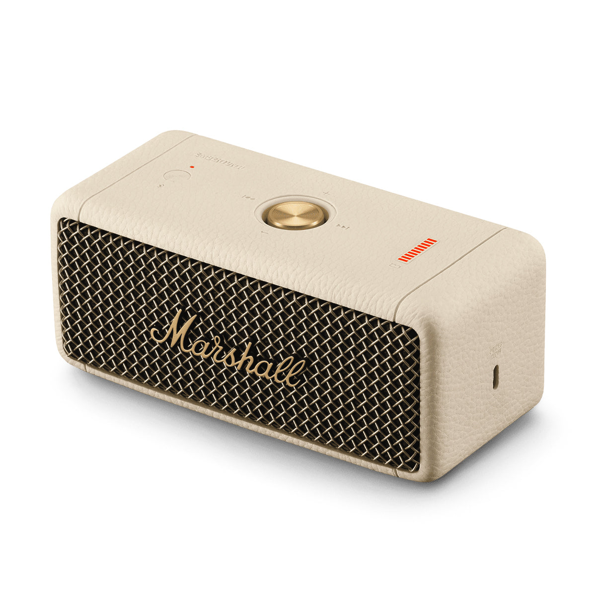 Marshall Emberton II Portable Bluetooth Speaker - Cream White | Wireless Outdoor Speaker for Travel, Beach, Camping & Home Use
