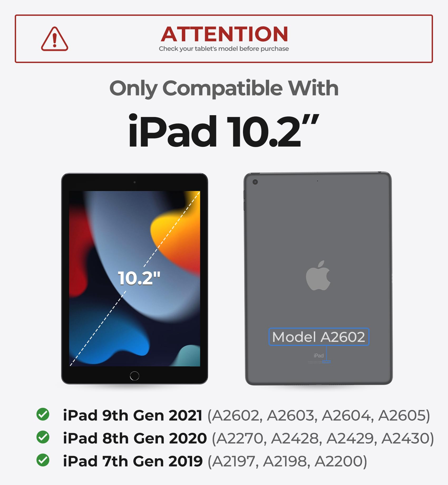 Dexnor Magnetic Keyboard Case for iPad 9th/8th/7th Generation 10.2