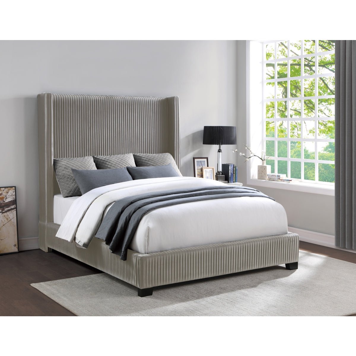 Glenbury Taupe Eastern King Bed in a Box - Memory Foam Mattress for Ultimate Comfort | Perfect for Guest Rooms, Master Bedrooms & Small Spaces