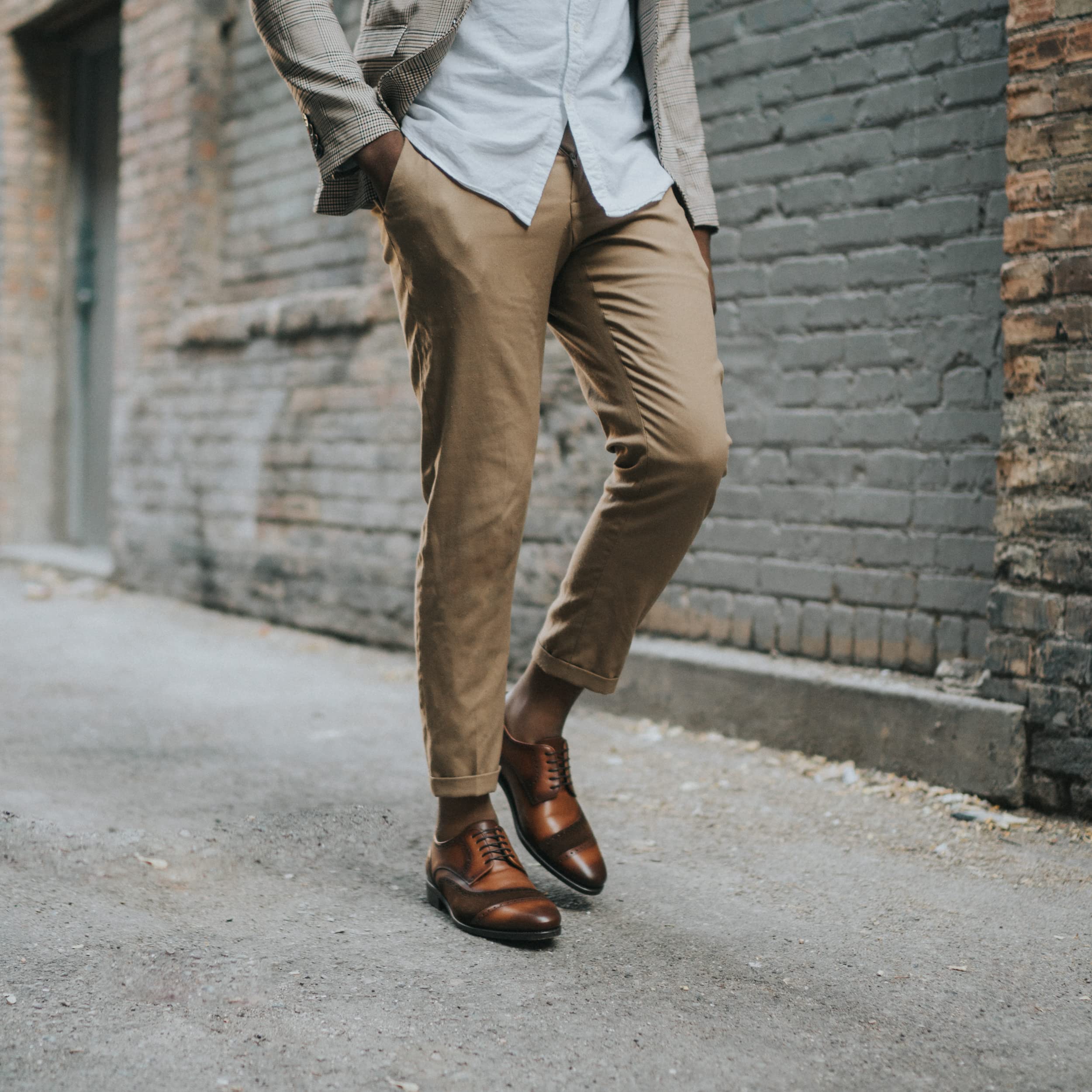 TAFT Gladiator Men's Dress Shoes - Premium Full-Grain Leather & Suede Oxfords in Chocolate Brown | Formal Business Attire & Wedding Shoes for Professionals