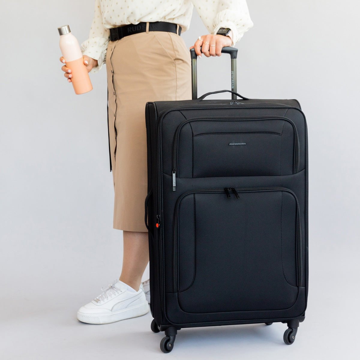 Jetstream 28 Inch Spinner Expandable Luggage - Lightweight Durable Suitcase with 360° Wheels for Travel, Business & Vacation | Perfect for International Flights & Long Trips