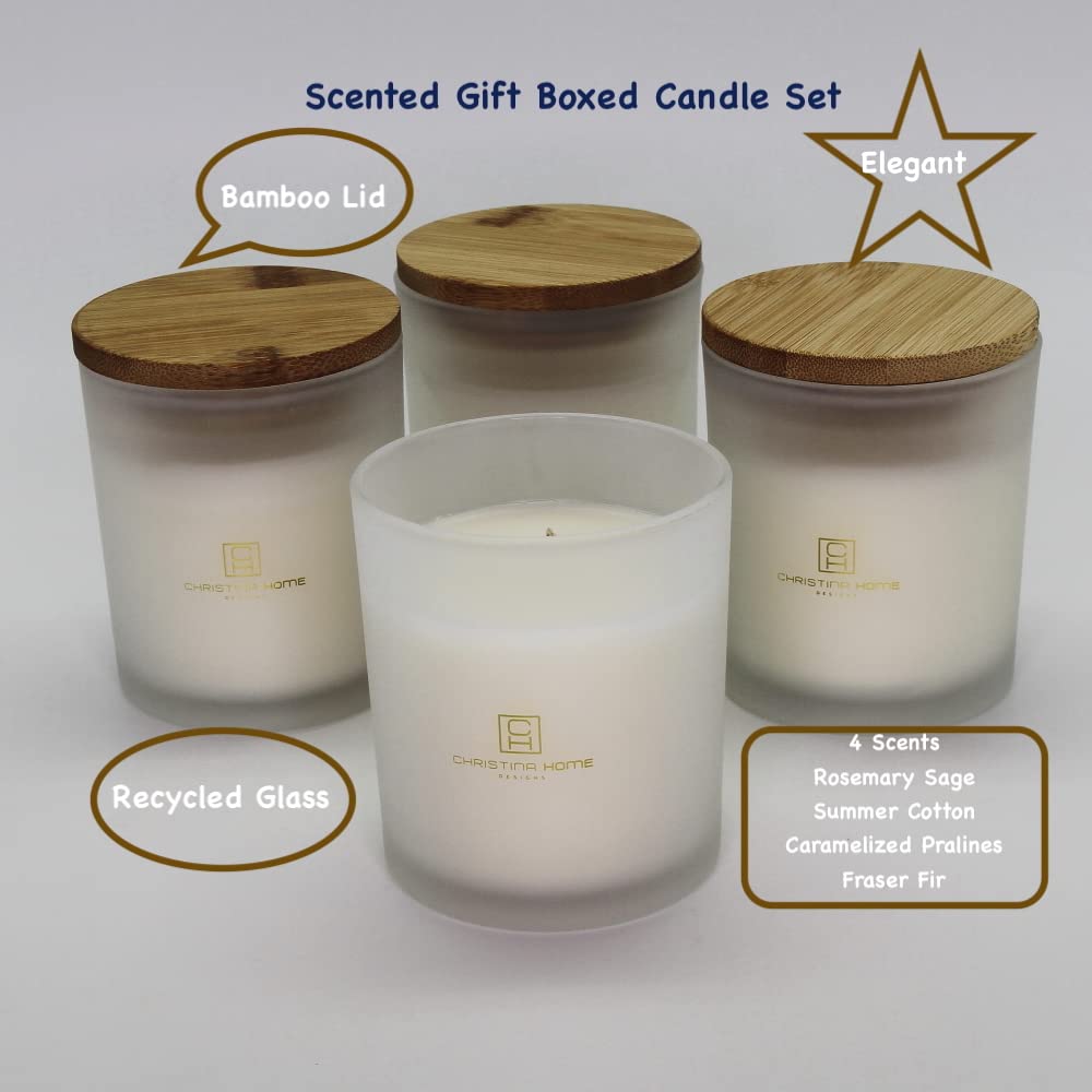 Natural Essential Oil Scented Soy Candles - Fraser Fir Holiday Aroma for Home Relaxation & Cozy Christmas Memories | Perfect for Living Room, Bedroom & Gift Giving