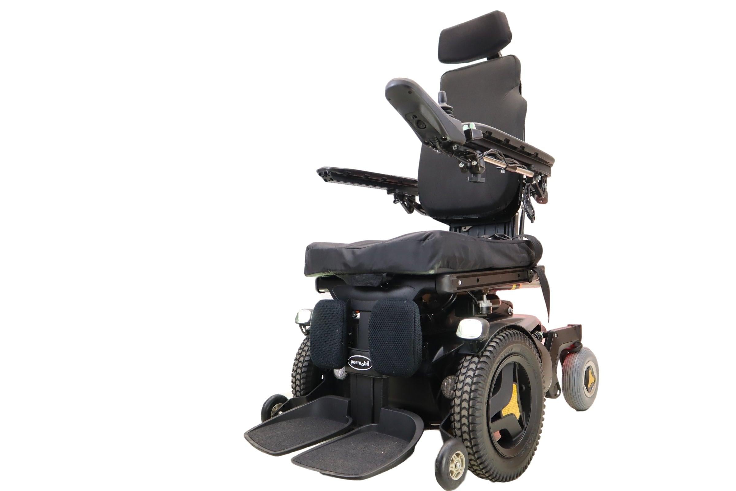Permobil F3 Power Wheelchair with Seat Elevate, Tilt & Recline - Power Legs, LED Headlights & Turn Signals | Mobility Scooter for Indoor/Outdoor Use, Daily Activities & Enhanced Independence