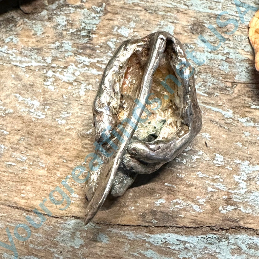 Vintage Handmade Lost Wax Cast Sterling Silver Potter’s Hand Pendant Necklace - Perfect for Jewelry Lovers, Gift Giving & Boho Fashion Accessories