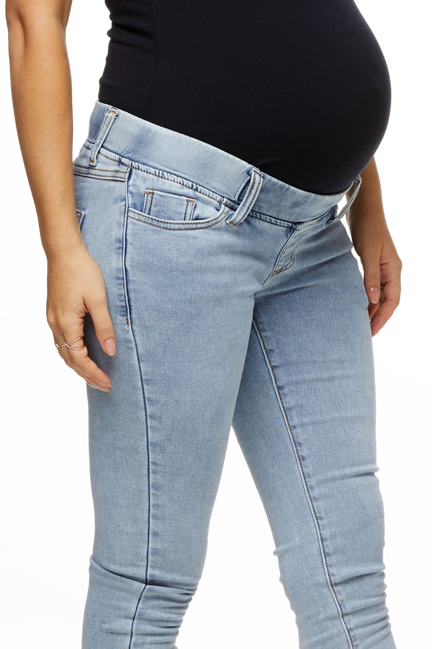 Take A Walk Underbump Skinny Jeans for Women - High Waisted Stretch Denim Pants - Comfortable & Stylish for Everyday Wear, Work, or Night Out