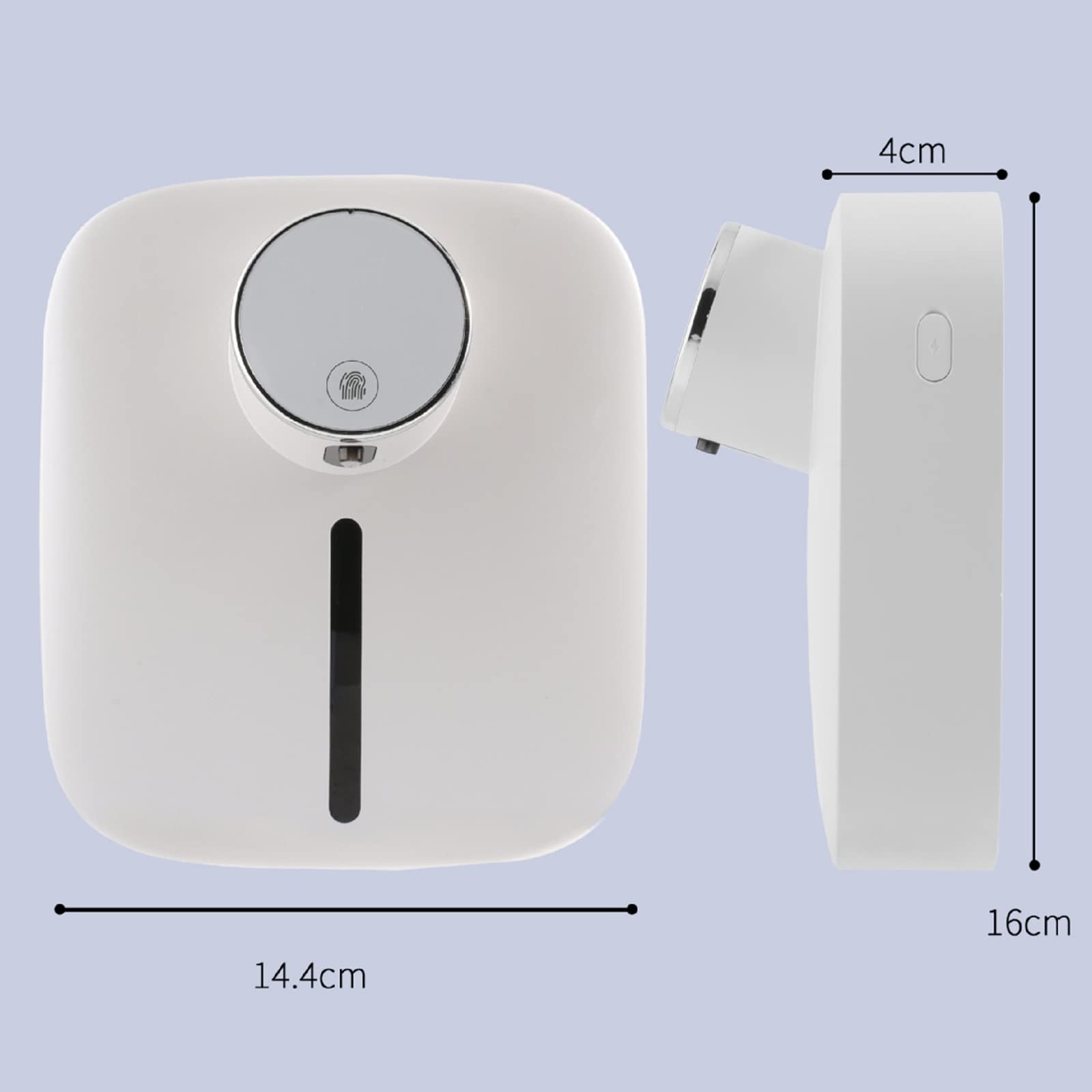 Automatic Touchless Soap Dispenser 320ml - Rechargeable Wall Mount Hand Soap Dispenser for Bathroom, Kitchen, Hotel & Restaurant - Pink | Hygienic Hands-Free Solution for Home & Commercial Use