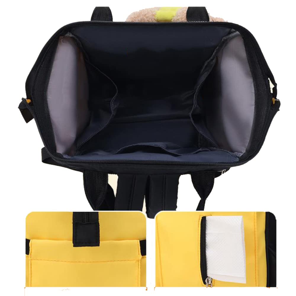 Waterproof Diaper Backpack for Women - Portable Nursing Baby Bag with Multiple Pockets, Pink (Perfect for Travel, Shopping & Outings with Baby)