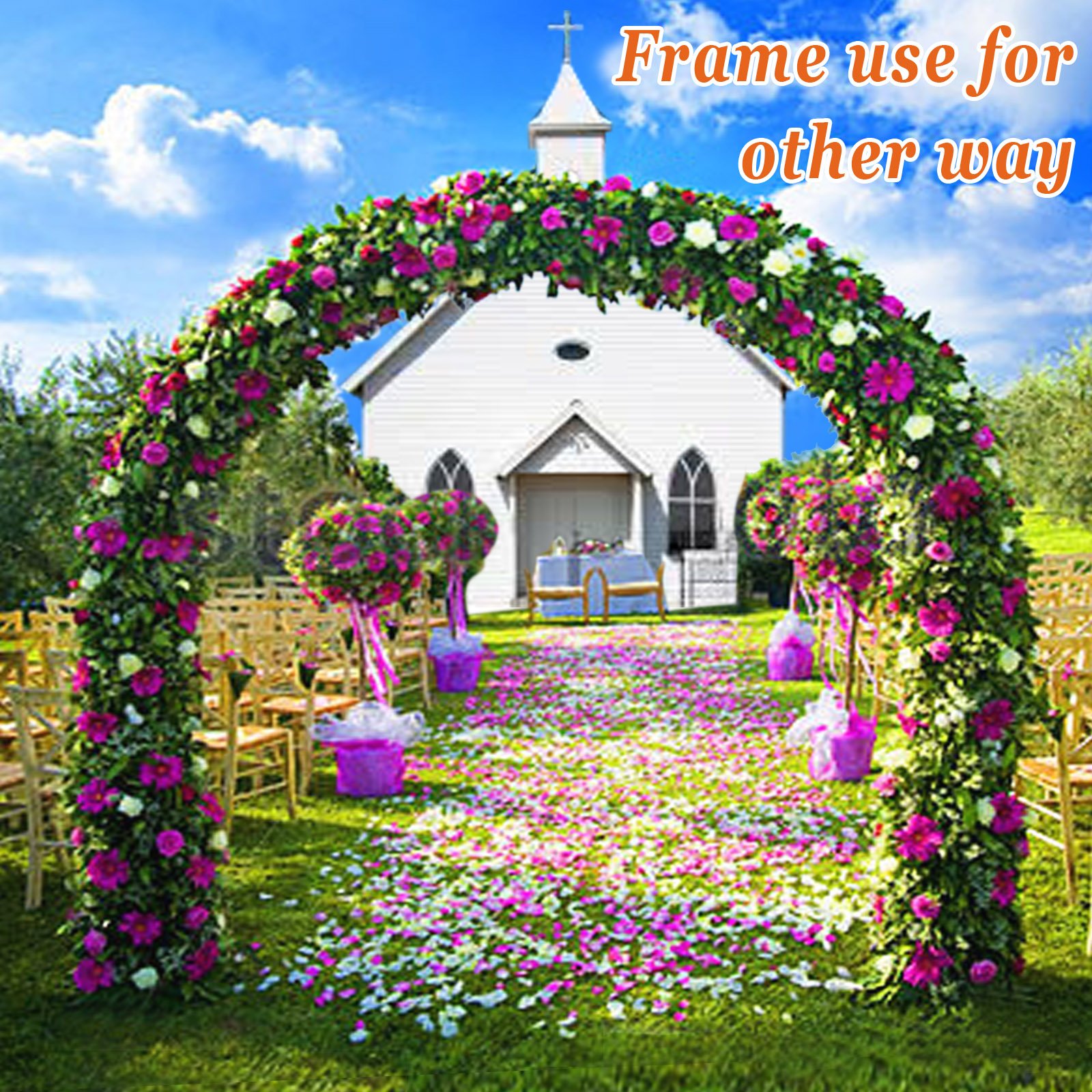 Strong Camel Greenhouse Replacement Frame for 20' X 10' X 7' Large Hot Garden House - Durable Support Arch Frame for Climbing Plants, Flowers & Vegetables (20ft x 10ft x 7ft) - Perfect for Backyard Gardening, Plant Growth & Outdoor Greenhouses