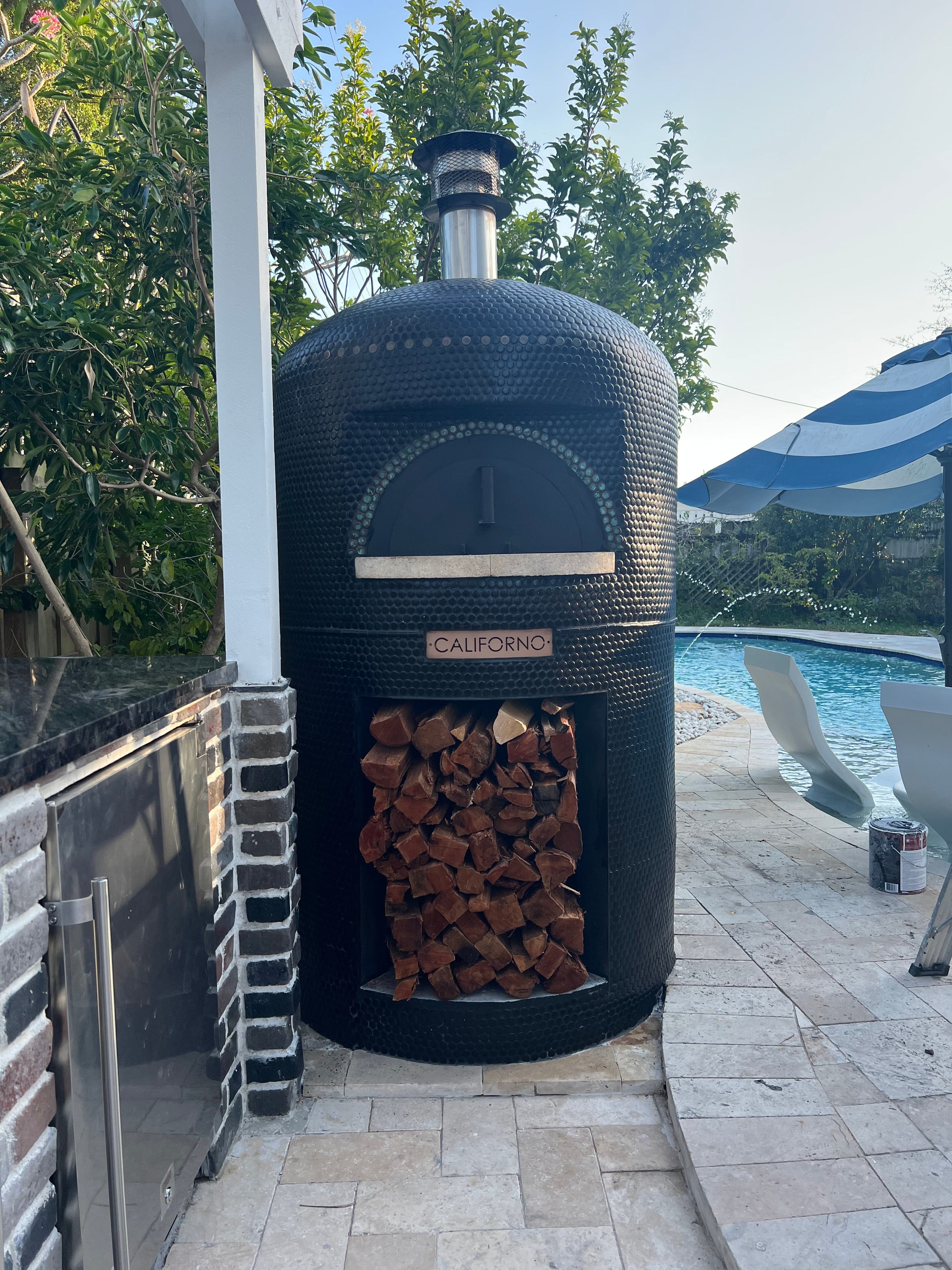 CALIFORNO Bullet Pizza Oven - Portable Outdoor Wood Fired Pizza Maker for Backyard, Camping & Tailgating | Perfect for Home Chefs & Pizza Lovers