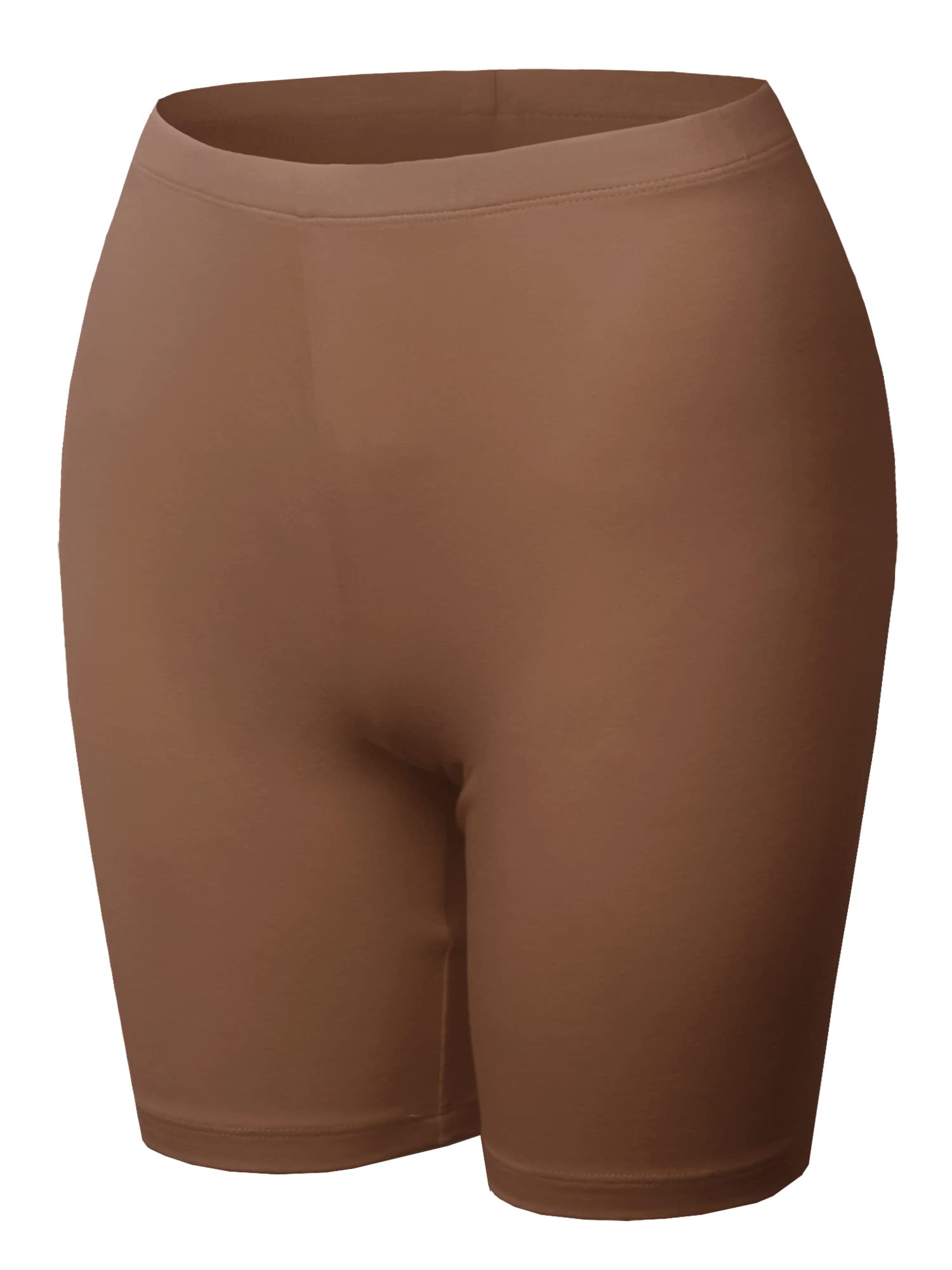 Emma Women's Essential Active Daily Cotton Mid Rise Biker Shorts - Comfortable Workout & Lounge Wear for Yoga, Running, Gym & Casual Outfits