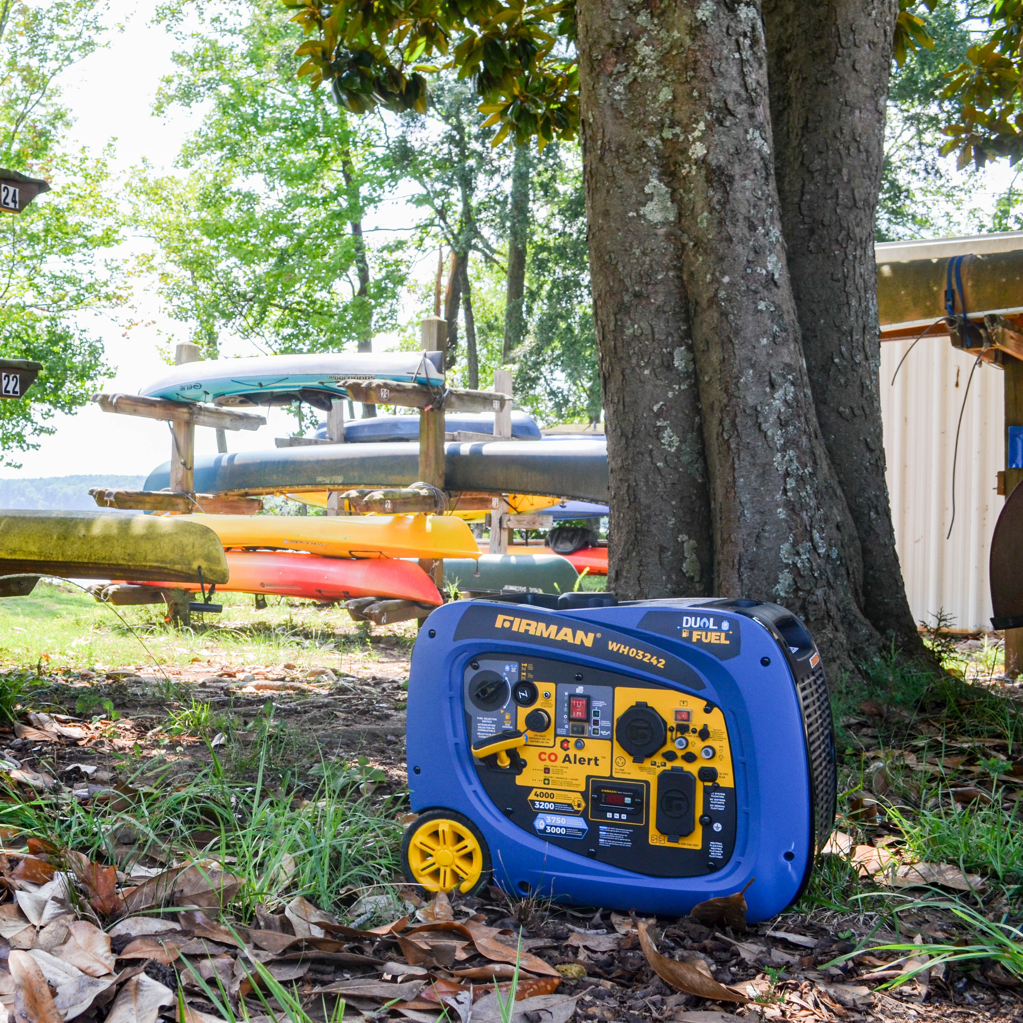 Refurbished 4000W Dual Fuel Inverter Generator with Electric Start - Perfect for Camping, RV Trips & Emergency Power Backup