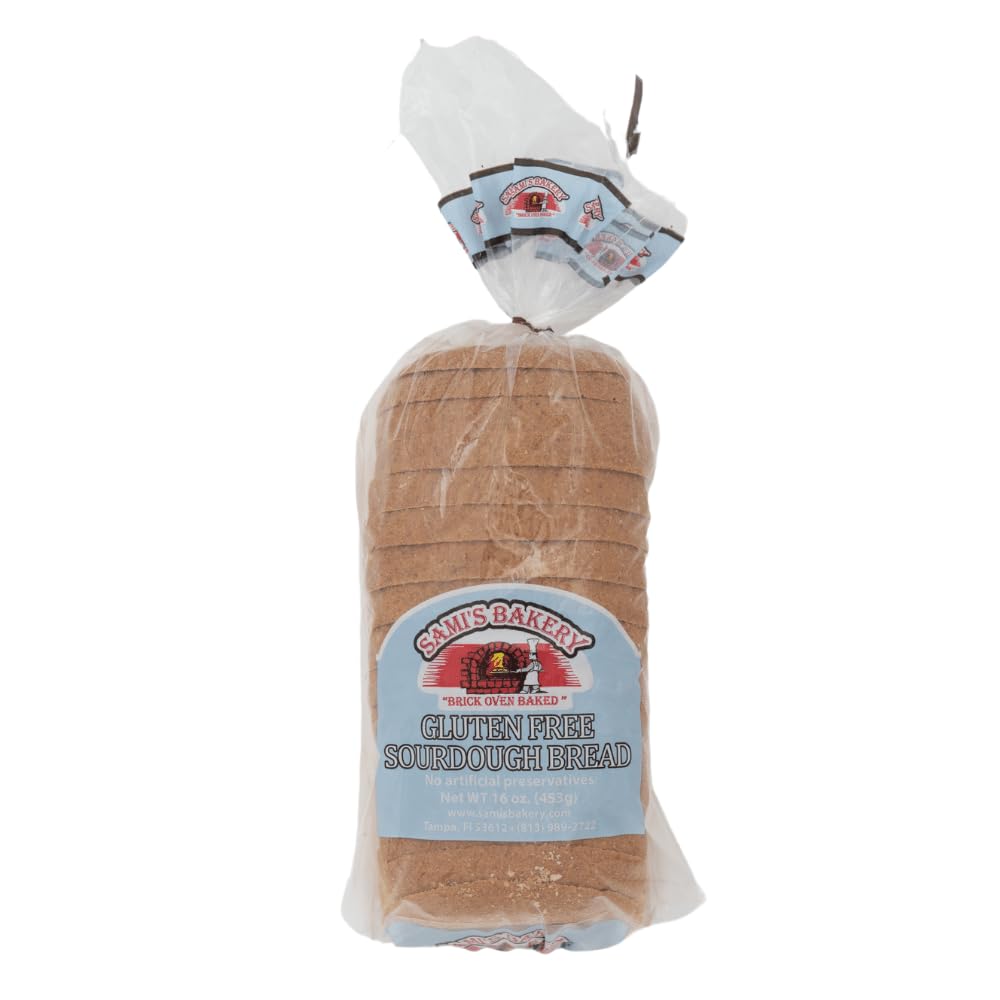 Sami's Bakery Gluten Free Sourdough Bread - 4 Pack | Organic, Vegan & Keto Friendly | Perfect for Sandwiches, Toast & Healthy Breakfast