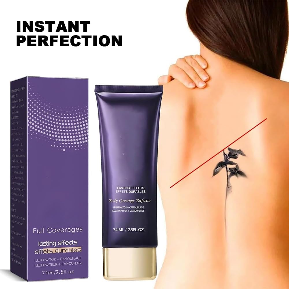 Waterproof Full Coverage Makeup Concealer & Body Concealer Lotion - Long Lasting Cover Up for Face & Body | Perfect for Tattoos, Scars, Birthmarks & Special Occasions