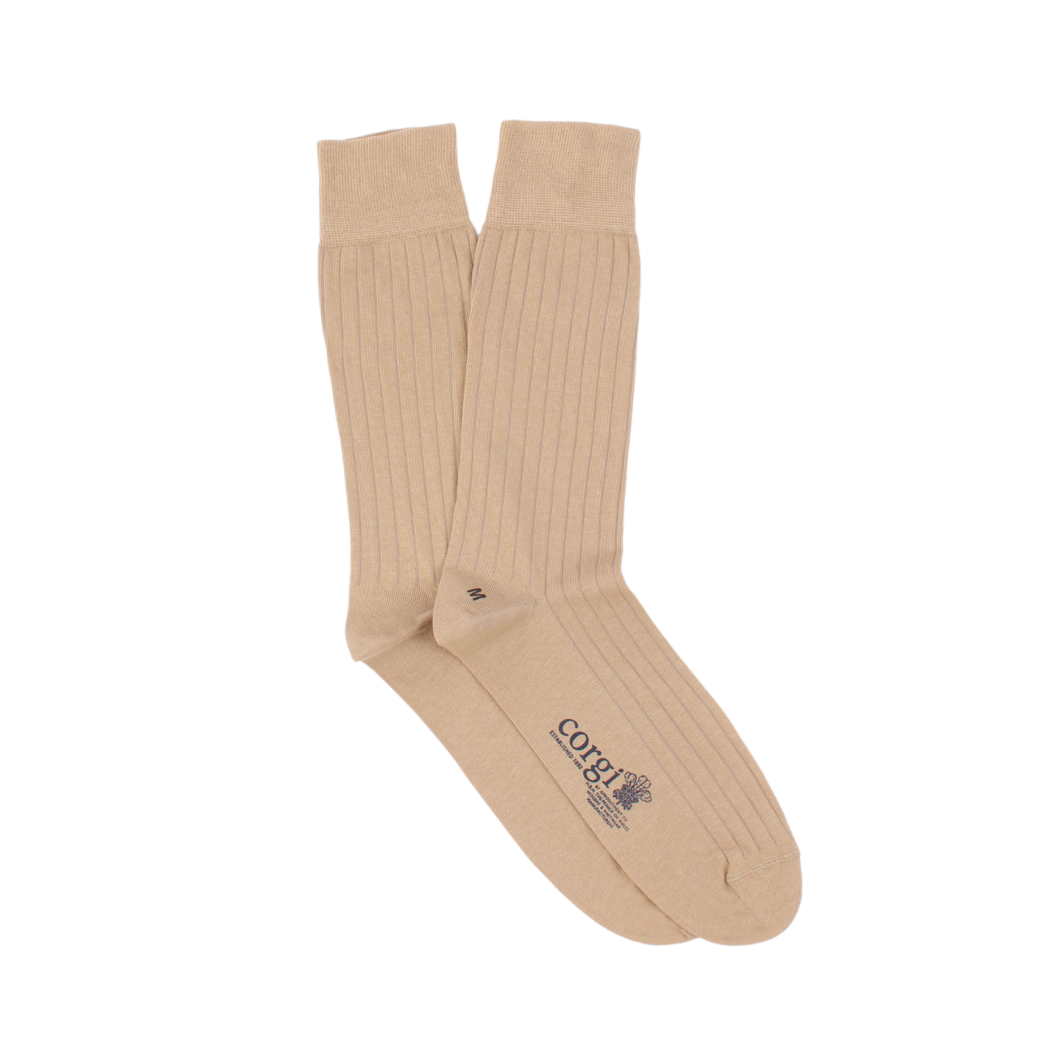 Brecon Men's Ribbed Cotton Socks - Comfortable & Durable Casual Socks for Everyday Wear, Work & Outdoor Activities