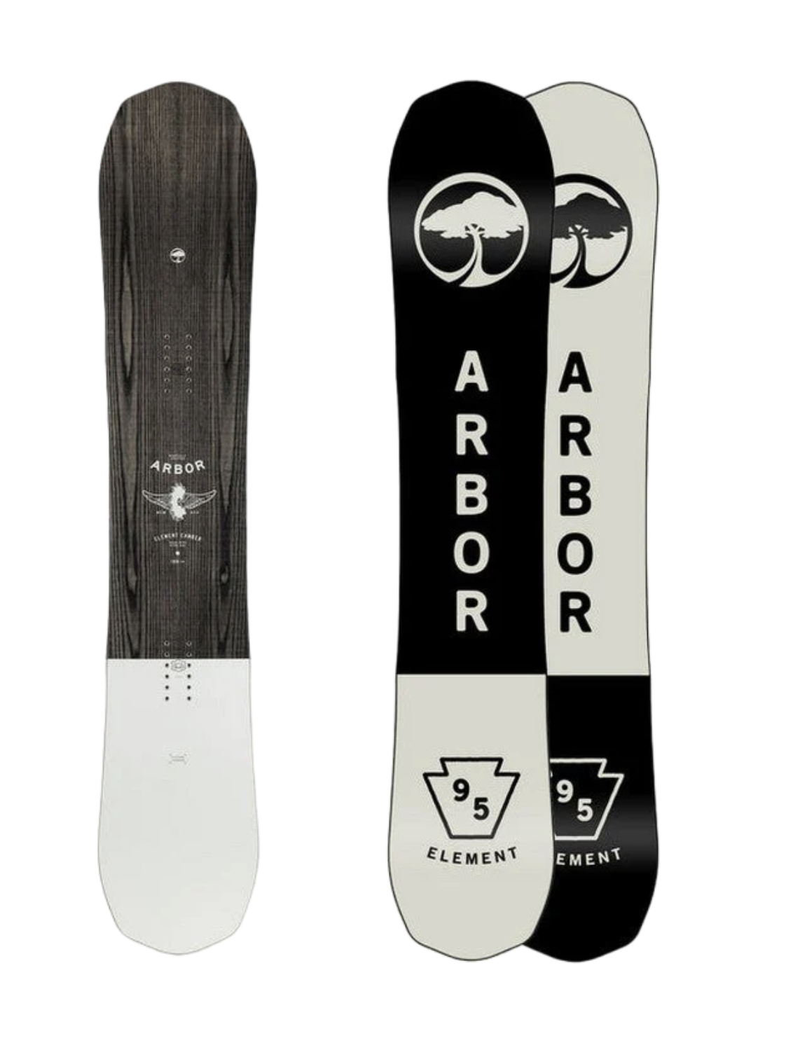 2024 Arbor Element Camber Men's Snowboard - All-Mountain Freestyle Snowboard for Powder & Park Riding
