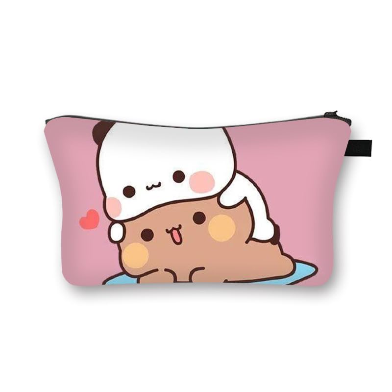 Waterproof Cosmetic Bag for Women - Travel Makeup Pouch with Bear Pattern for Toiletries & Essentials