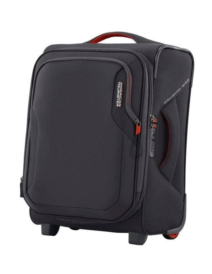American Tourister Applite 5.0 20-Inch Carry-On Luggage - Lightweight Hardshell Suitcase with Spinner Wheels, Grey - Perfect for Business Travel & Weekend Getaways
