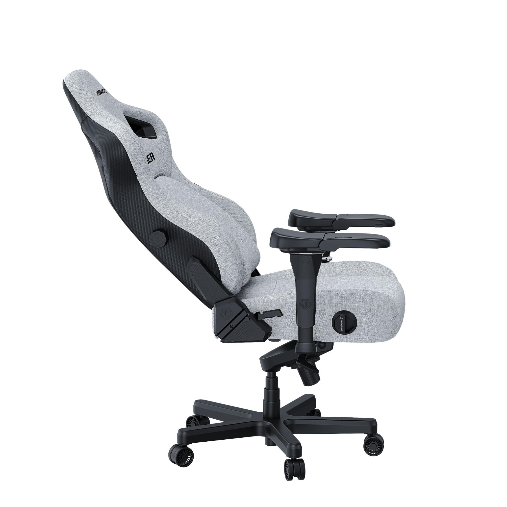 Anda Seat Kaiser 4 Series Premium Gaming Chair - Ergonomic Office & PC Gaming Chair with Adjustable Lumbar Support - Large Size Ash Grey - Perfect for Esports, Streaming & Home Office Work
