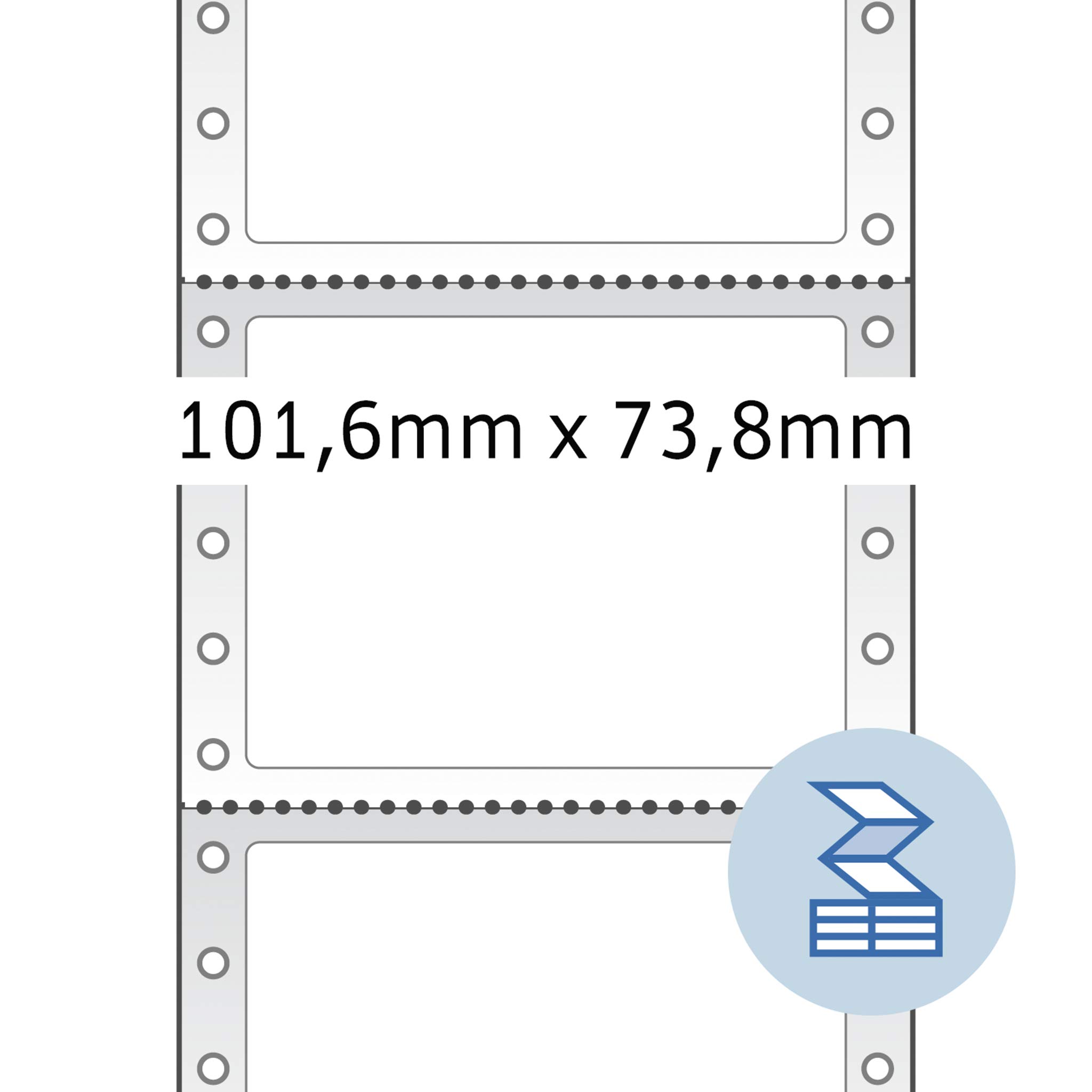 Herma 8203 White Computer Labels 101.6 x 73.8 mm (4 x 2.9 inches) - Matte Paper - Pack of 2,000 Sheets - Perfect for Office, Shipping & Mailing Labels, Inventory Stickers, File Organization