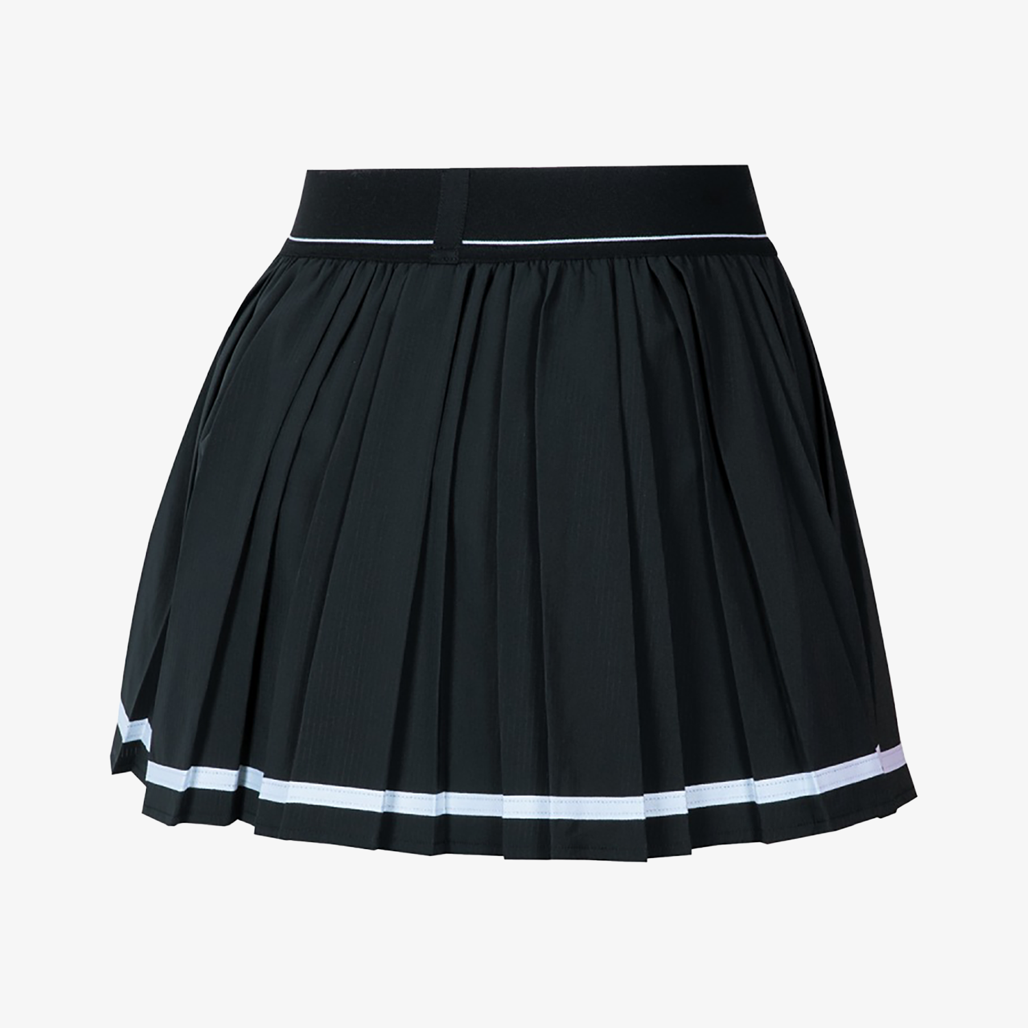 Victor Women's Knitted Sports Skirt K 51300C - Breathable Stretch Running Skirt with Built-in Shorts for Yoga, Tennis & Gym Workouts (Black)