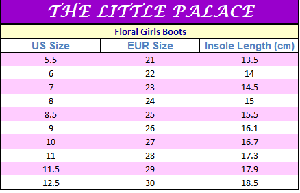 Floral Girls Boots - Cute & Comfortable Ankle Boots for Toddlers & Kids - Perfect for Spring, School & Outdoor Play