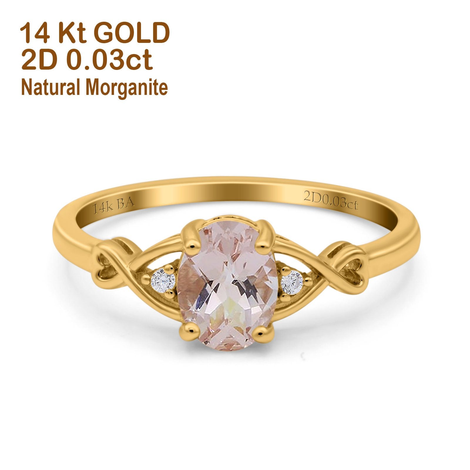Yellow Gold Natural Morganite