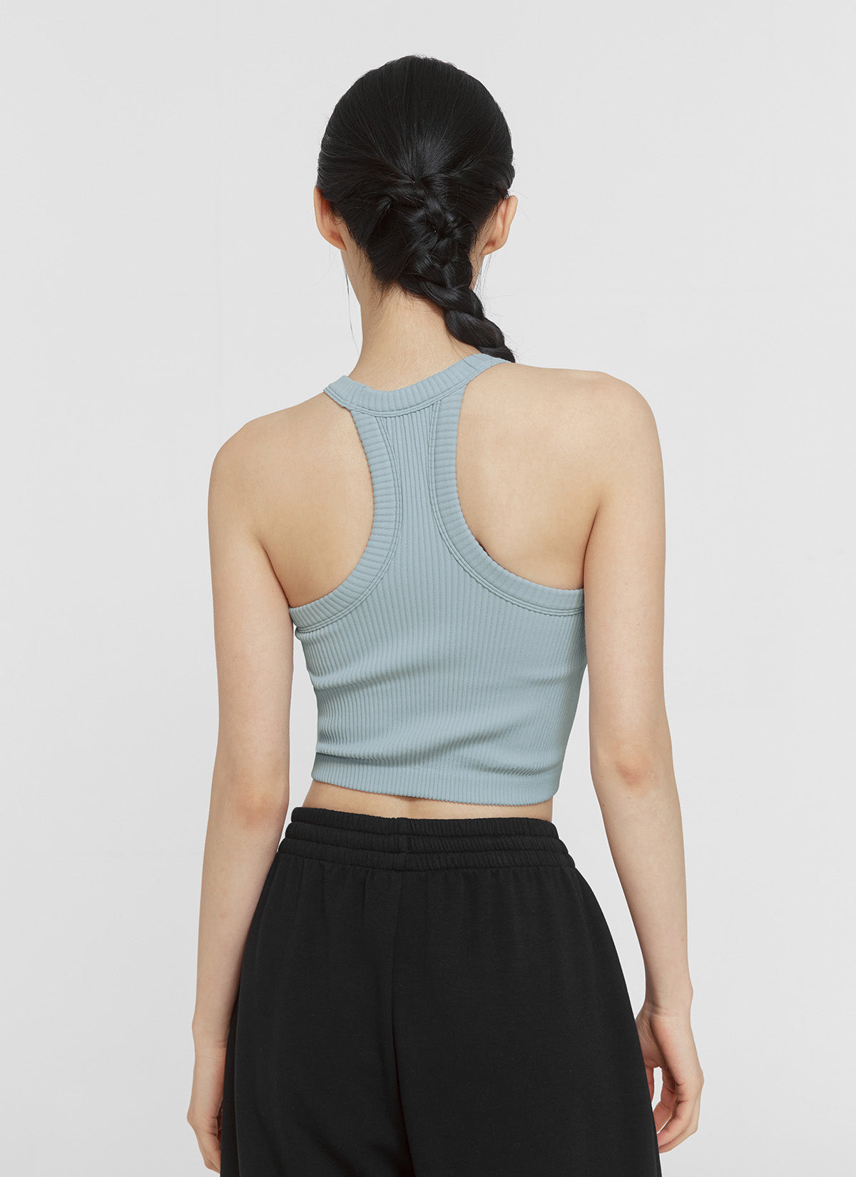 Stylish Ribbed Seamless Halter Neck Crop Top for Women | Trendy Summer Fashion | Perfect for Beach, Party & Casual Outfits
