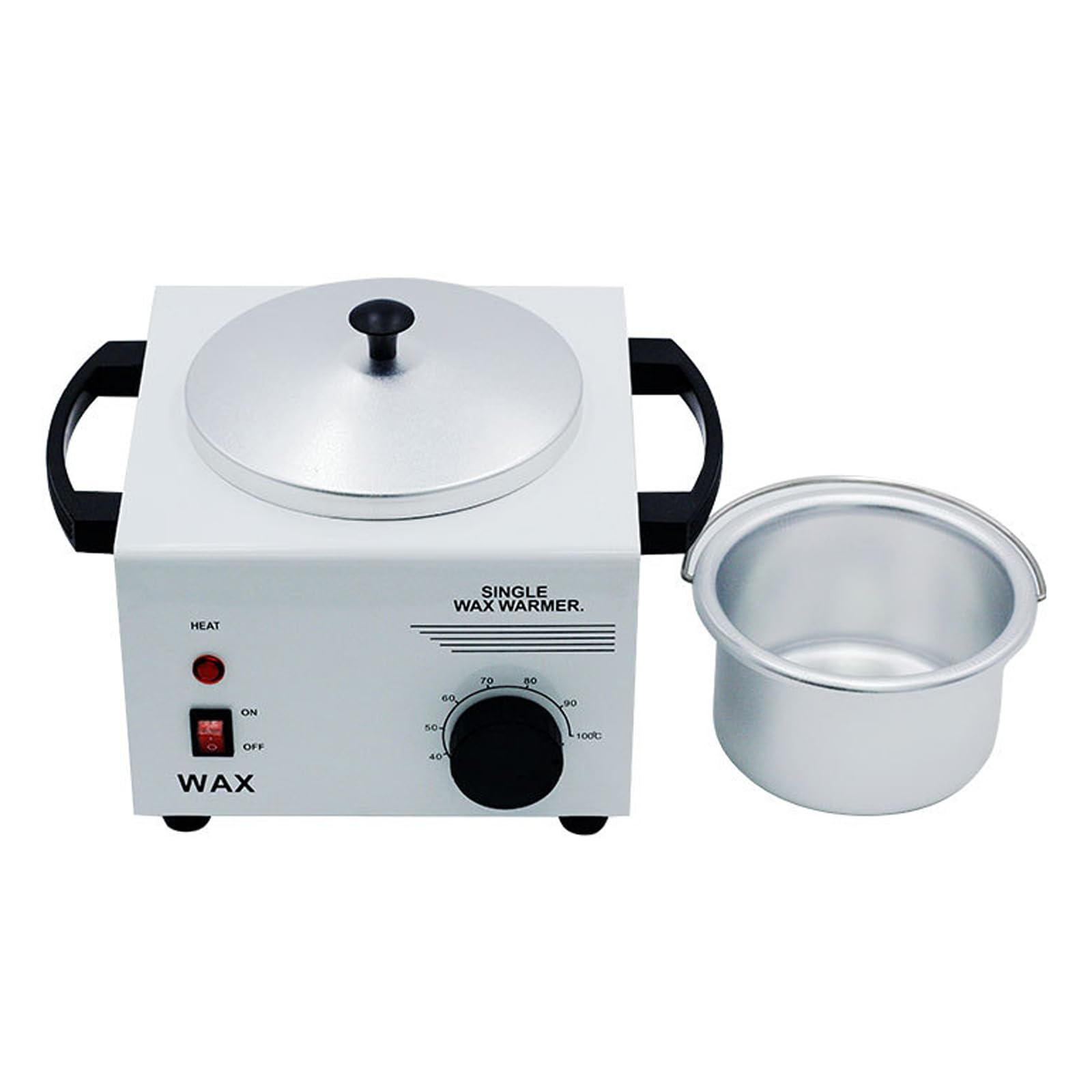 Portable Electric Wax Heater 500ml - Rotary Temperature Control Wax Melting Machine for Wax Beans, Blocks & Soft Wax - Perfect for Home Salon, Spa & Professional Hair Removal Use
