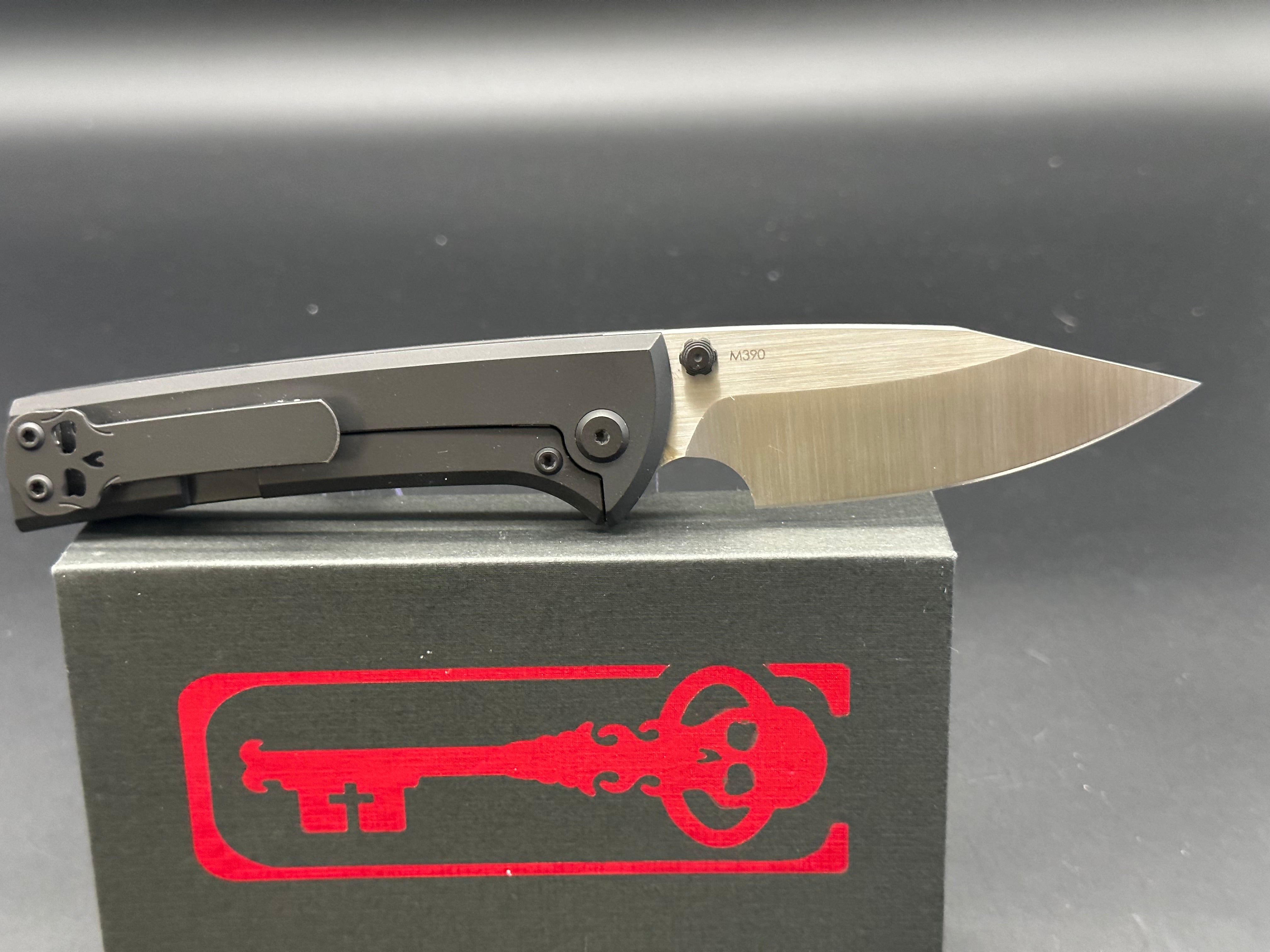 Chaves Scapegoat Folding Knife - Premium Titanium Handle & Fanatic Edge Mods for Outdoor, EDC, and Tactical Use
