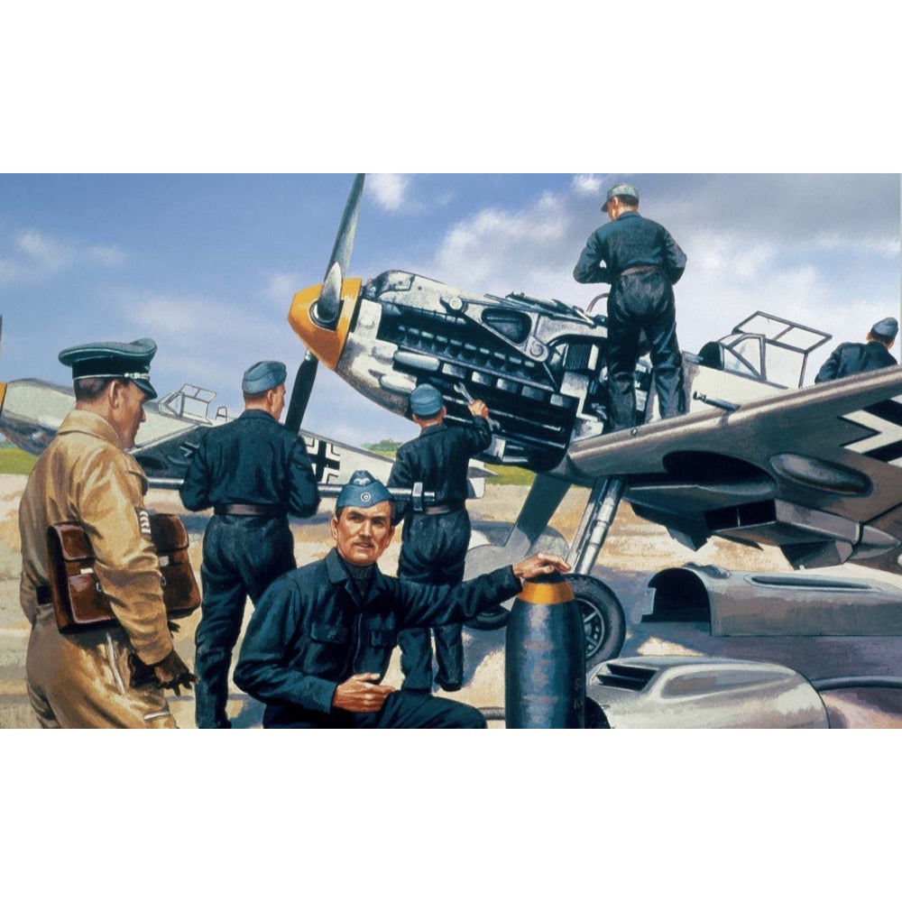 Airfix A00755V 1/76 Scale Luftwaffe Personnel WWII German Military Model Kit - Perfect for History Buffs & Wargaming Scenes