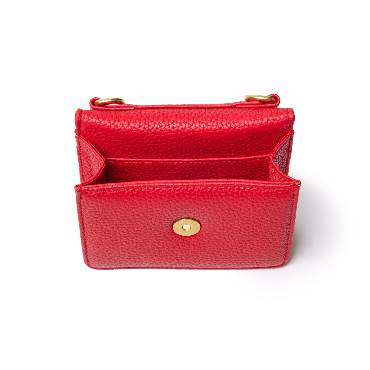Mini Pebble WOC Crossbody Bag in Red - Stylish & Compact for Everyday Use, Travel, and Parties