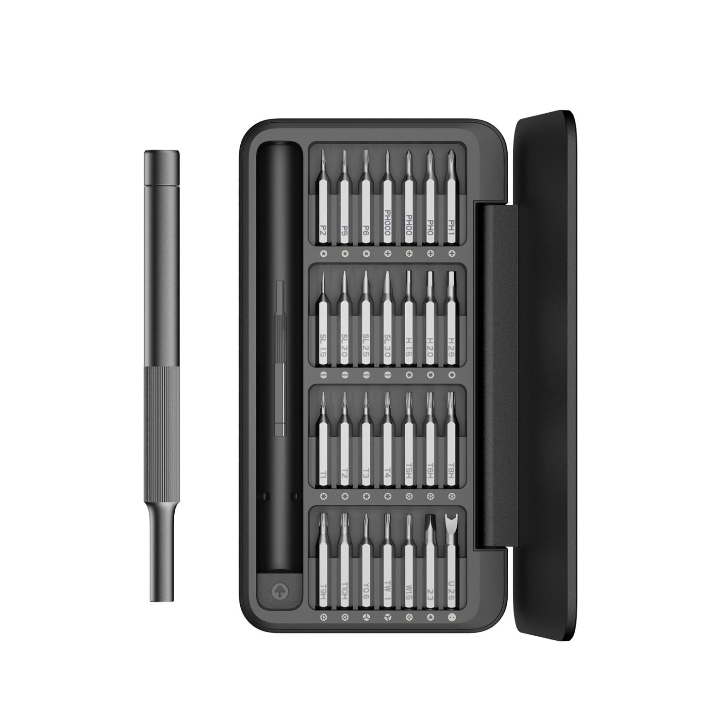 HOTO 28-in-1 Precision Screwdriver Set with Magnetic Bits - Professional Mini Repair Tool Kit for Eyeglasses, Electronics, Watches, Phones, Laptops & Cameras - Perfect for DIY Home Repairs and Tech Maintenance