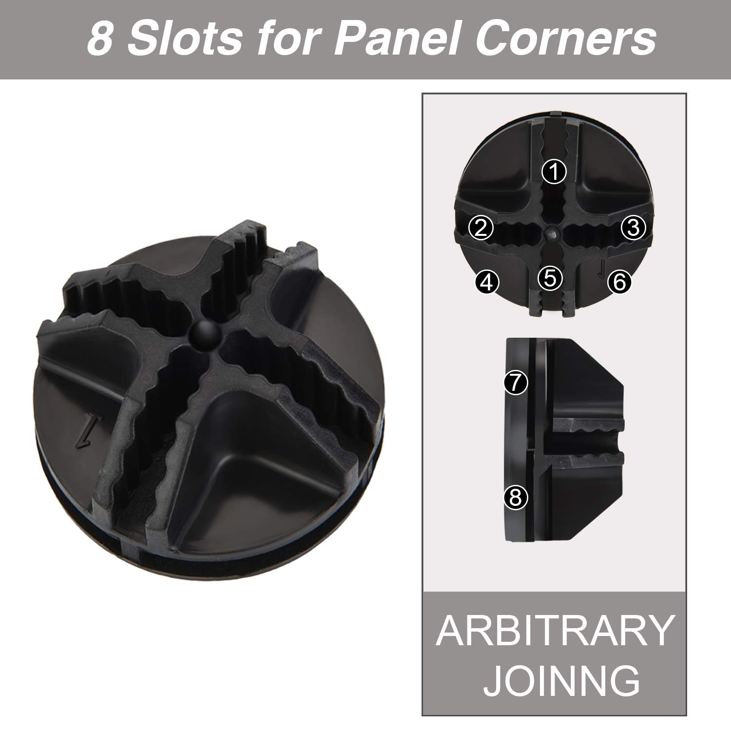 32-Piece Black ABS Plastic Cube Connectors for Modular Storage - Wire Cube Organizer for Closet, Shelving & DIY Projects - Perfect for Home Organization & Custom Storage Solutions
