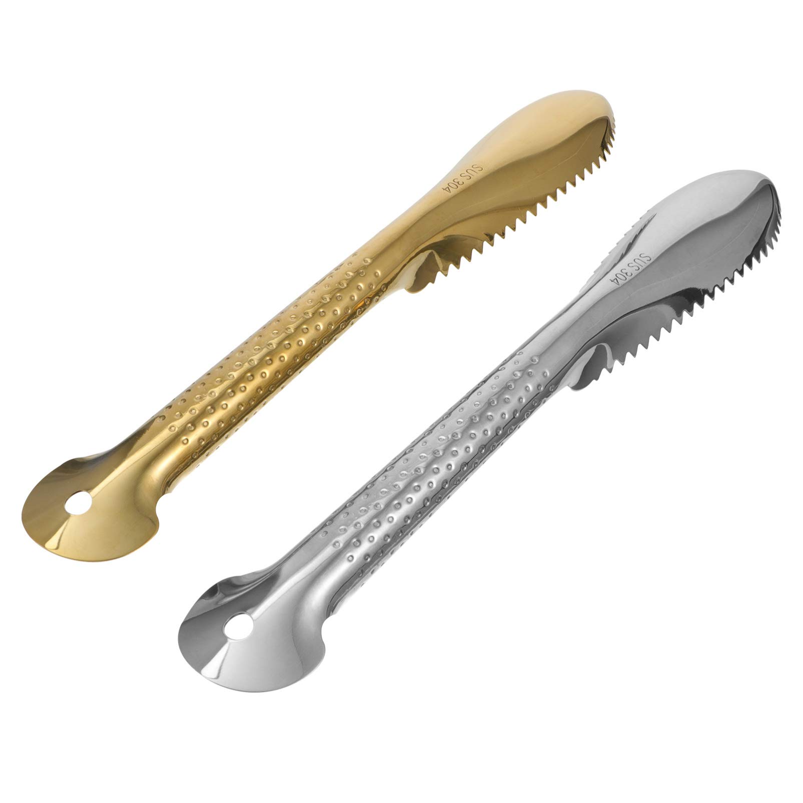 YARNOW 2-Pack Stainless Steel Fish Scale Remover Brush - Serrated Sawtooth Design for Effortless Fish Descaling | Durable Kitchen Tool for Cleaning Fish Scales | Perfect for Home Cooking, Camping & Seafood Preparation