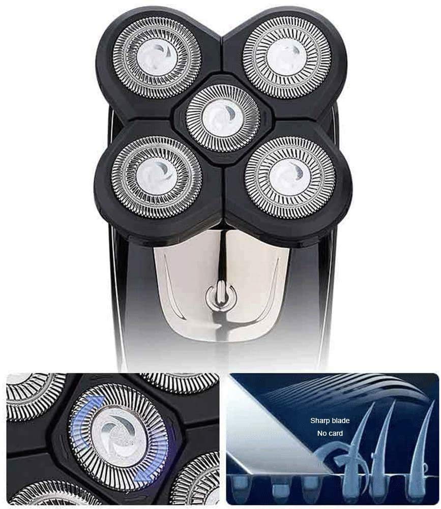 Men's Wet & Dry Electric Shaver & Trimmer Kit - Waterproof Multifunctional Grooming for Beard & Hair