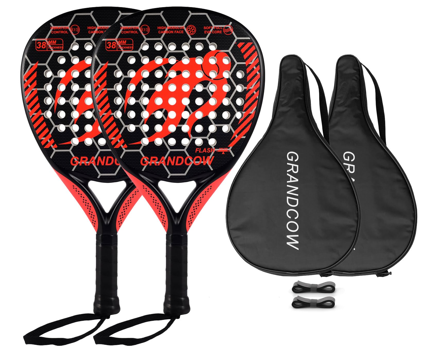 Premium Carbon Fiber Padel Tennis Racket with EVA Memory Foam Core - Diamond Shape Design for Enhanced Power & Control - Ideal for Competitive Play & Recreational Padel Sports
