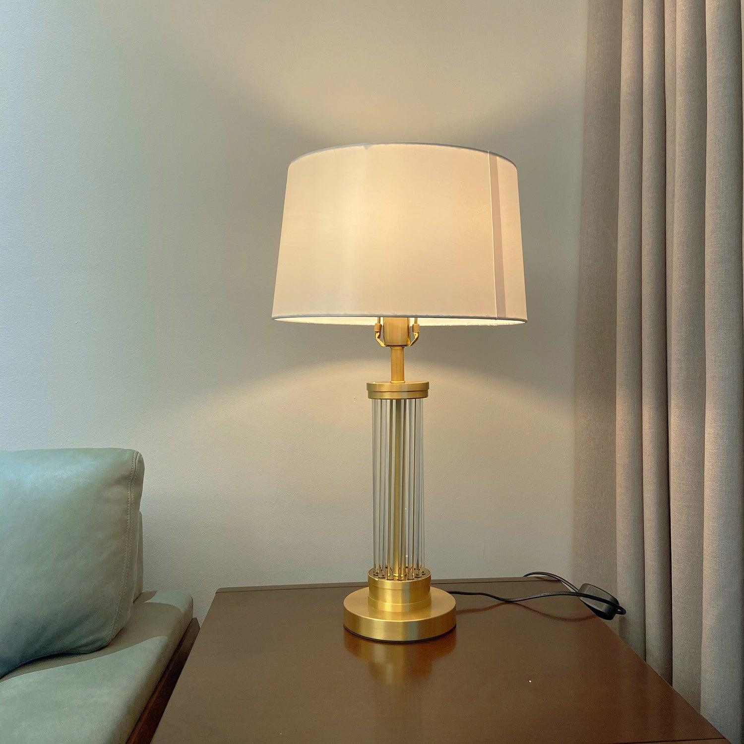 Edda Table Lamp - Modern LED Bedside Lamp with Touch Control & USB Port for Bedroom, Living Room, and Office - Perfect Night Light & Reading Light