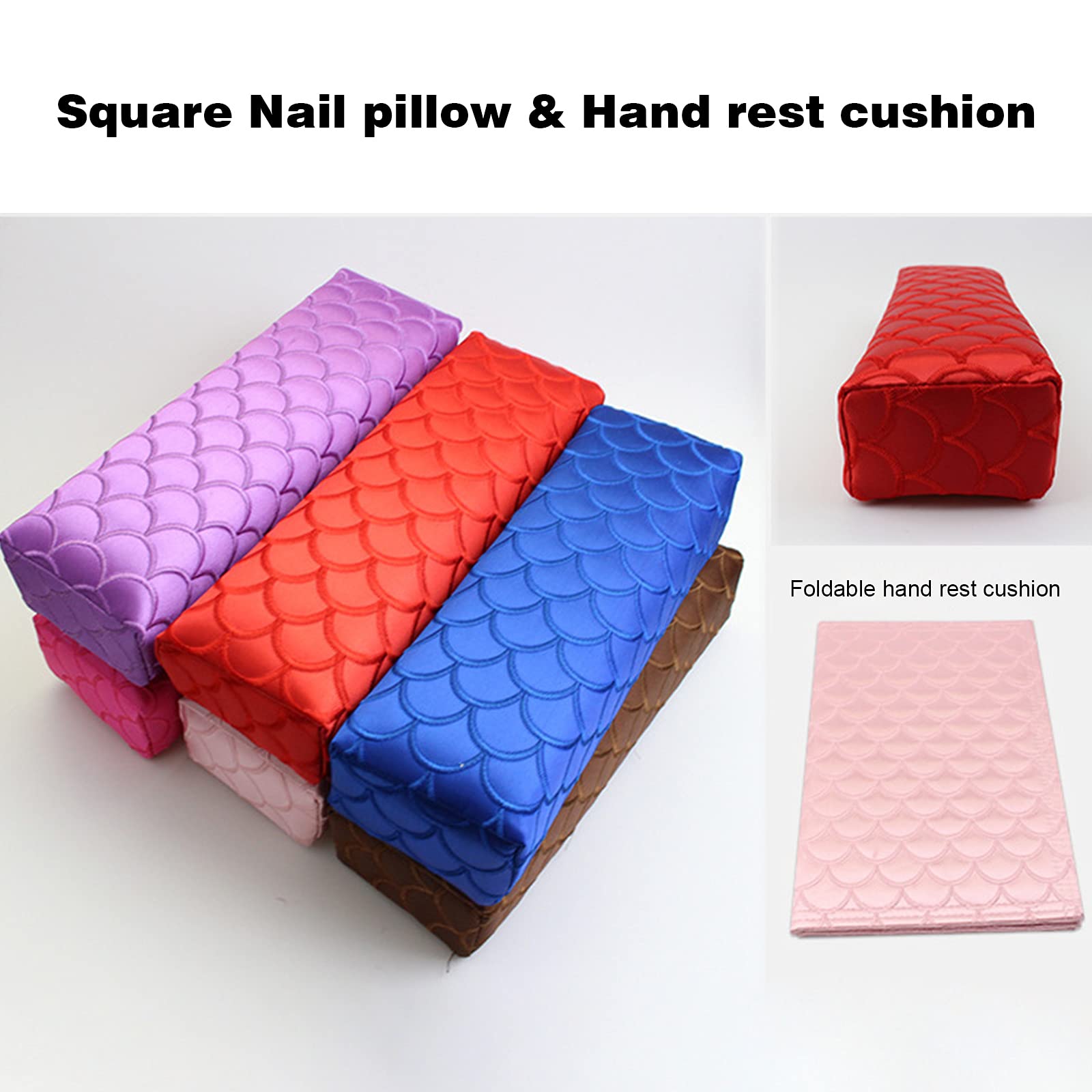 LAURAG Nail Pillow Set - Manicure Hand Rest Cushion for Nail Art, Salon & Home Use - Perfect for Gel Polish, Acrylic Nails & Pedicures