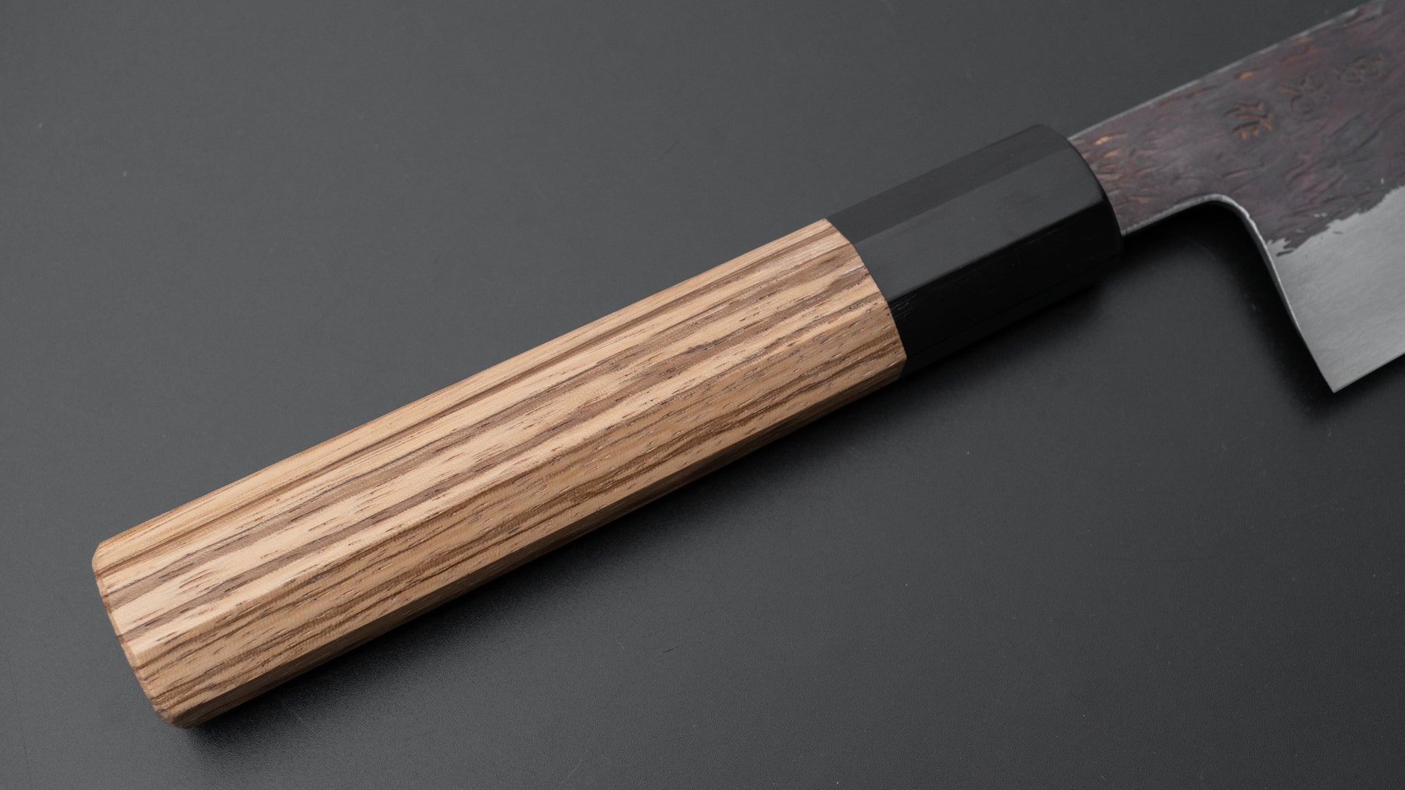 Premium Isamitsu Blue Super Stainless Clad Kurouchi Gyuto Chef Knife 240mm with Taihei Zebrawood Handle - Japanese Kitchen Knife for Professional Chefs & Home Cooking, Perfect for Slicing, Dicing & Meat Cutting
